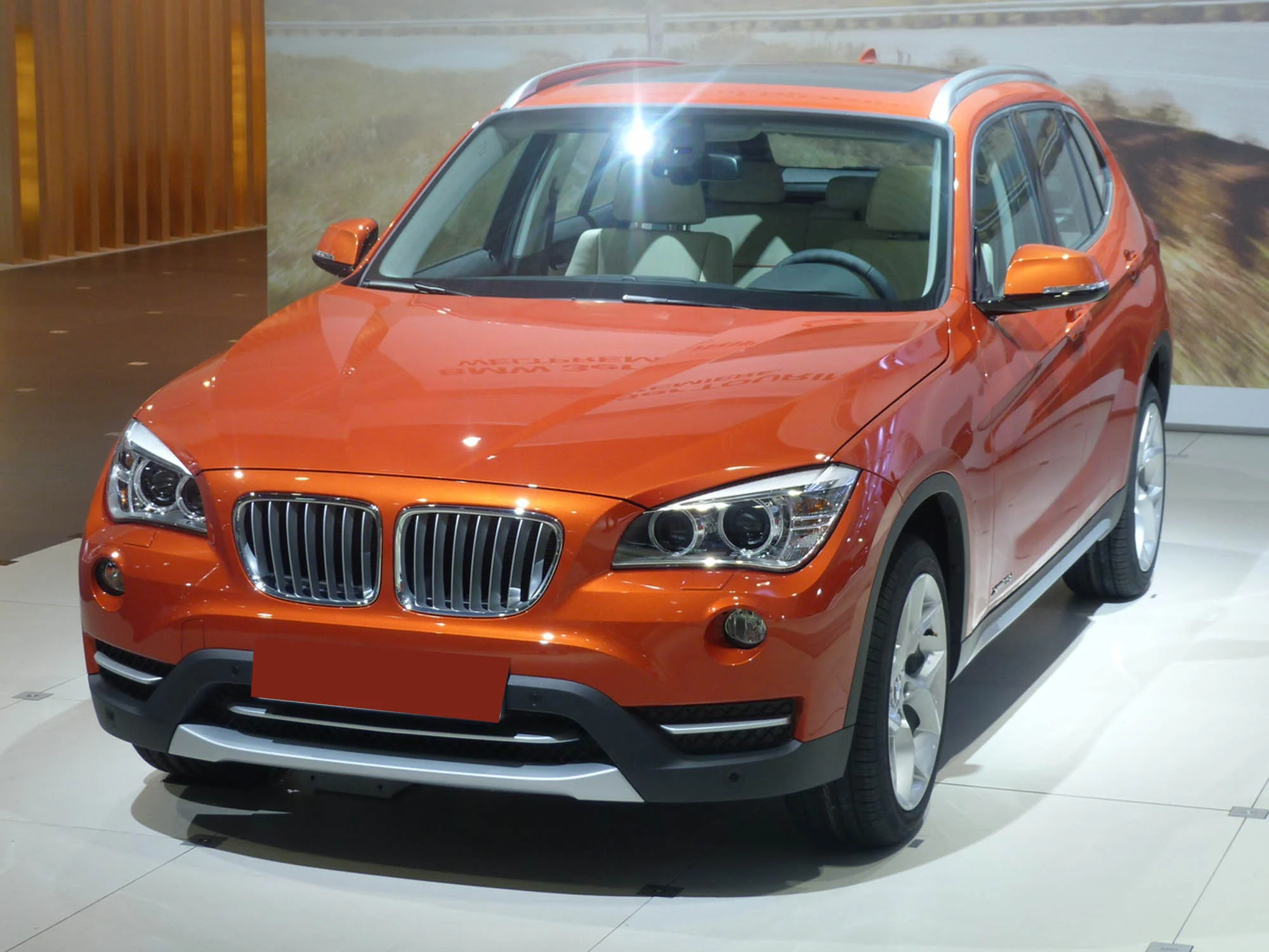 Front Headlight Lens Cover Shell Replacement LR For 10-15 BMW X1 E84 With Glue - Image 2