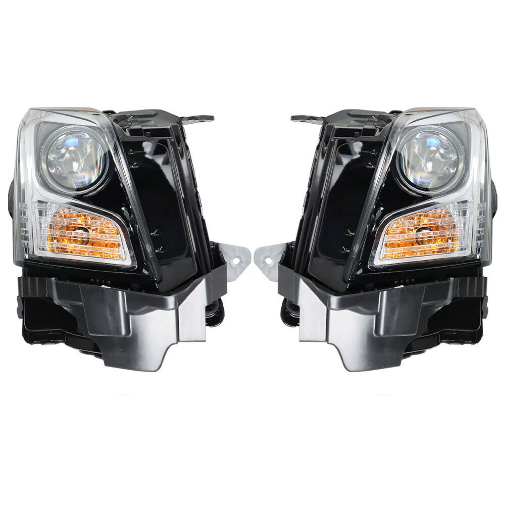 Front Headlamp Pair Halogen Chrome for Cadillac ATS 2013–2018 - Image 4
