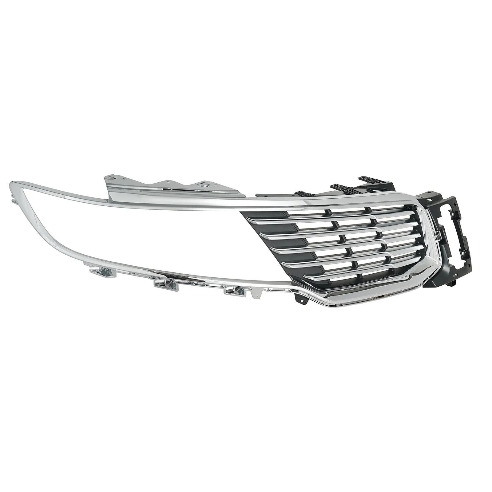 Pair Front Upper Grille Grill Assembly Chrome Pair For Lincoln MKX 2016-2018 - Image 3