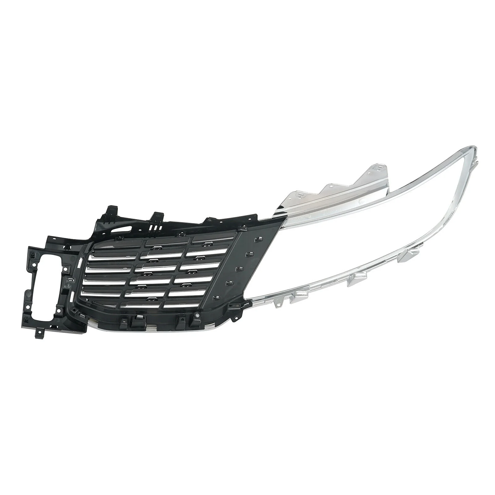 Pair Front Upper Grille Grill Assembly Chrome Pair For Lincoln MKX 2016-2018 - Image 4