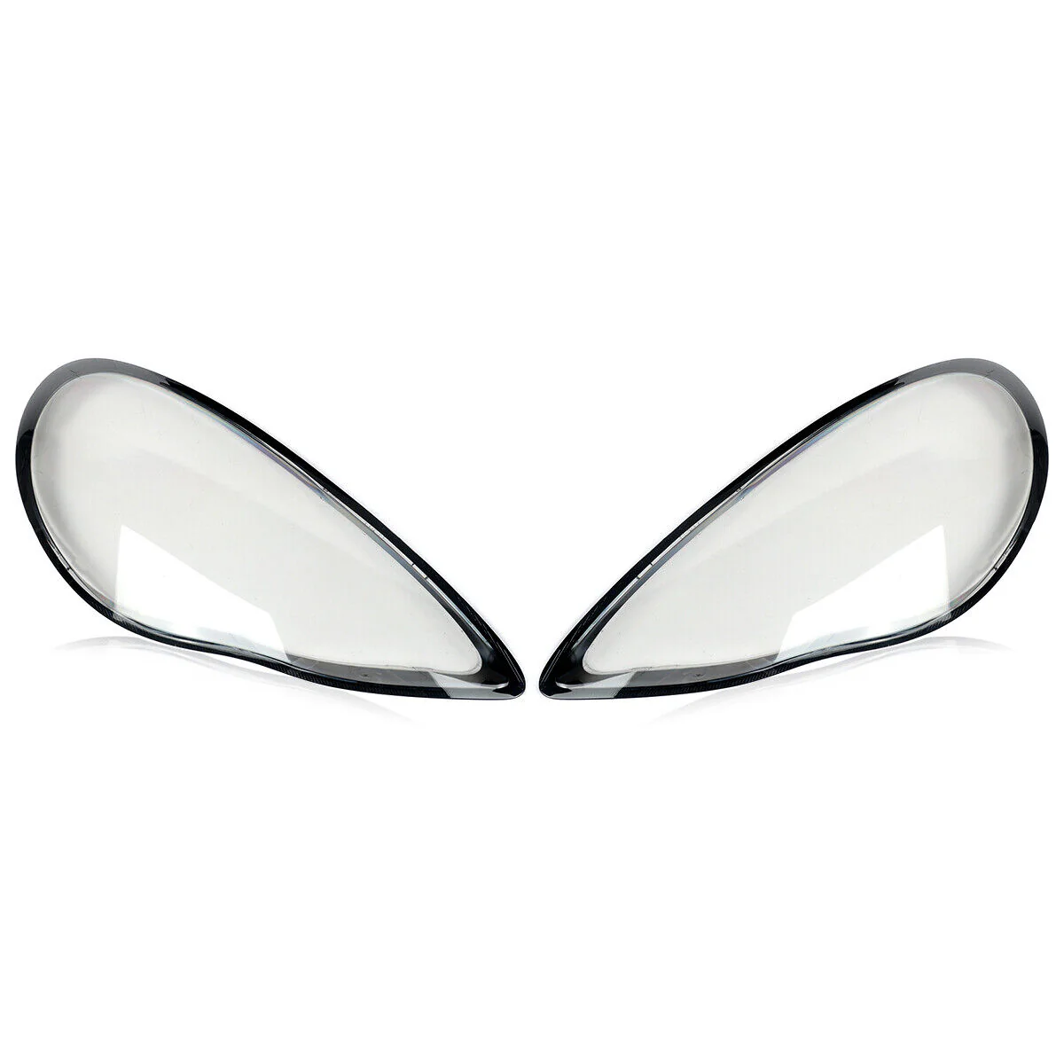 Pair Headlight Clear Lens Cover Replacement For Porsche Panamera 970 2010-2013 - Image 3