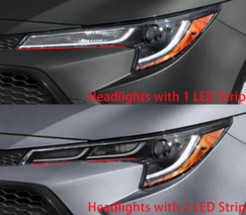 Pair Headlight Headlamp Lens Covers For Toyota Corolla 2019-2021 Sedan&Hatchback SE, XLE, XSE - Image 3