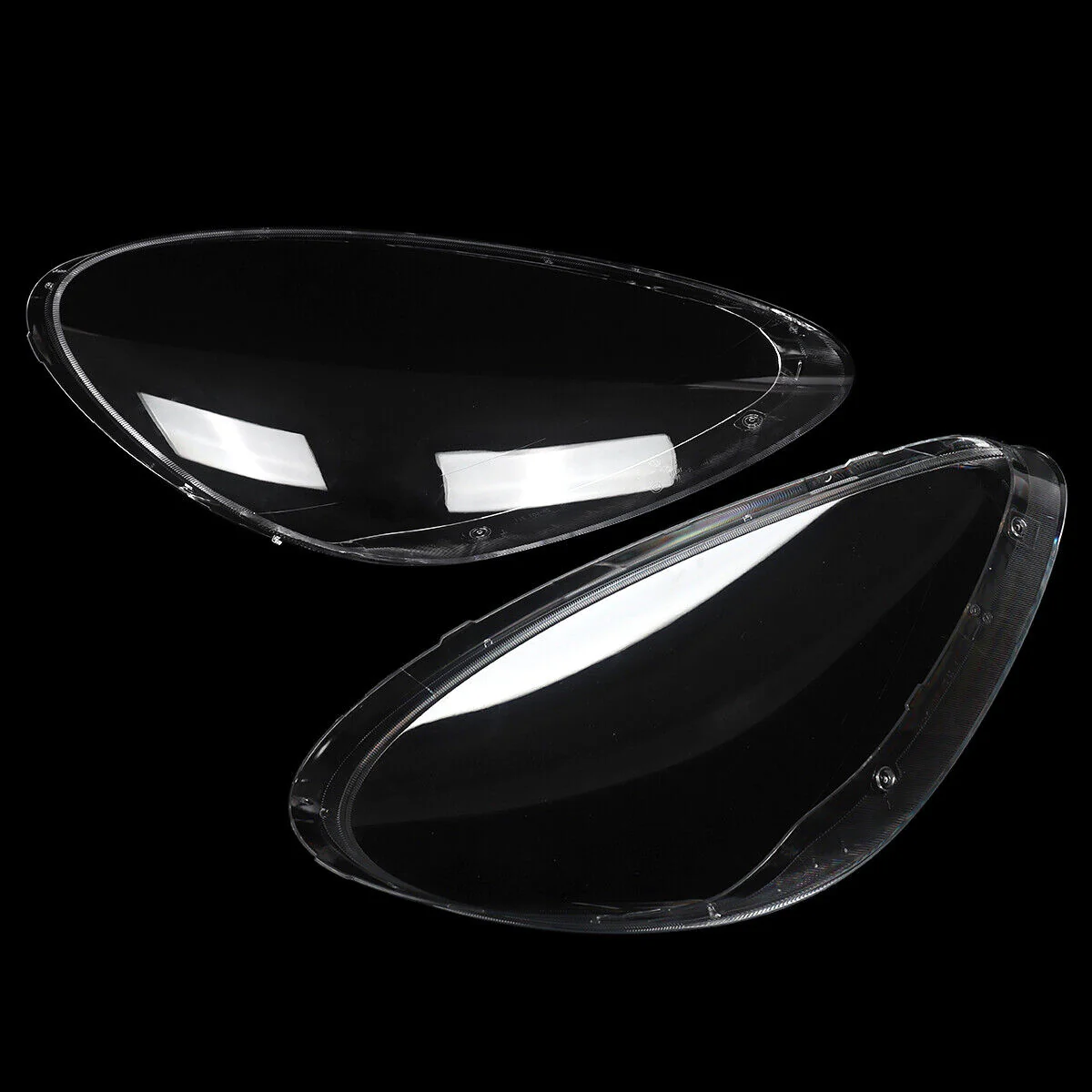 Pair Headlight Lampshade Clear Lens Covers For Porsche 958 Cayenne 2011-2014 - Image 10