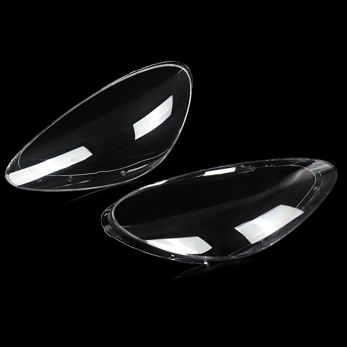 Pair Headlight Lampshade Clear Lens Covers For Porsche 958 Cayenne 2011-2014 - Image 11