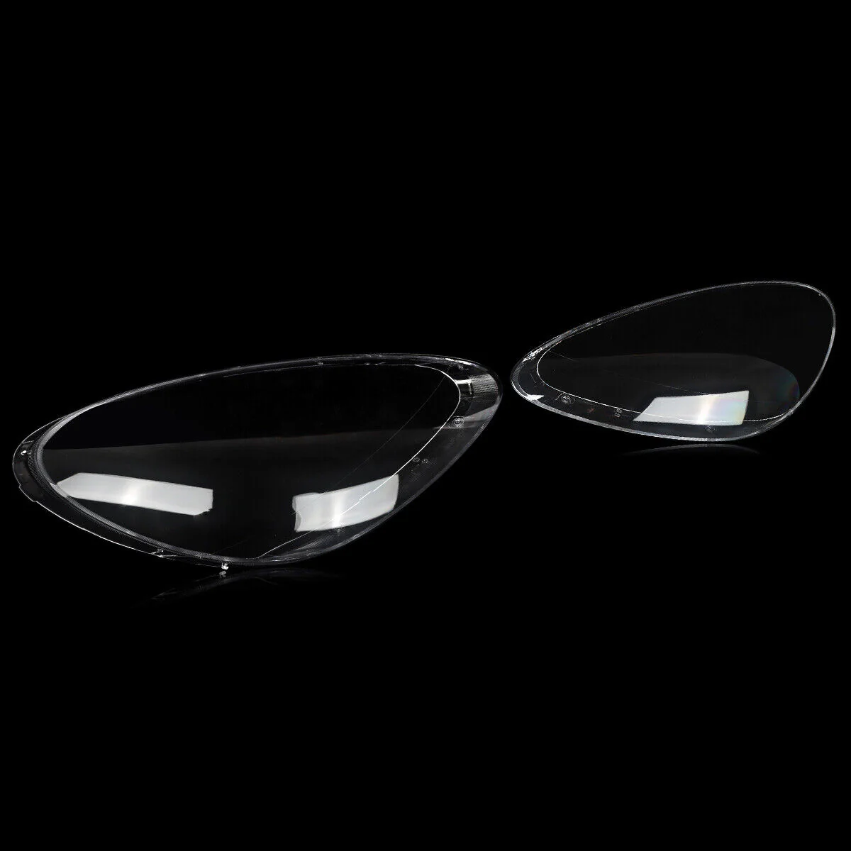 Pair Headlight Lampshade Clear Lens Covers For Porsche 958 Cayenne 2011-2014 - Image 3