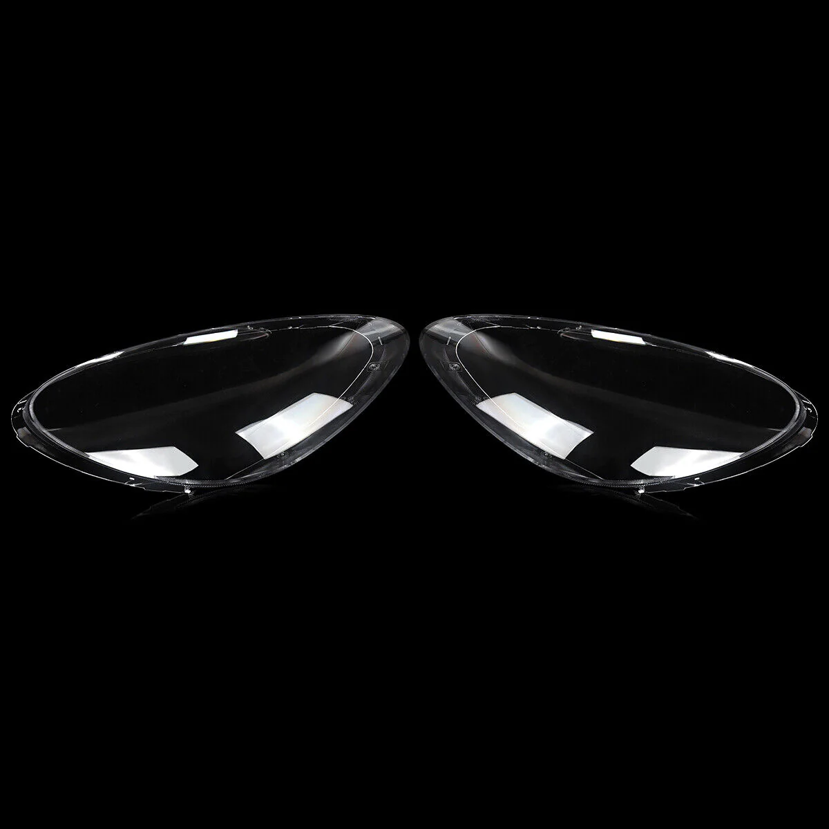 Pair Headlight Lampshade Clear Lens Covers For Porsche 958 Cayenne 2011-2014 - Image 4