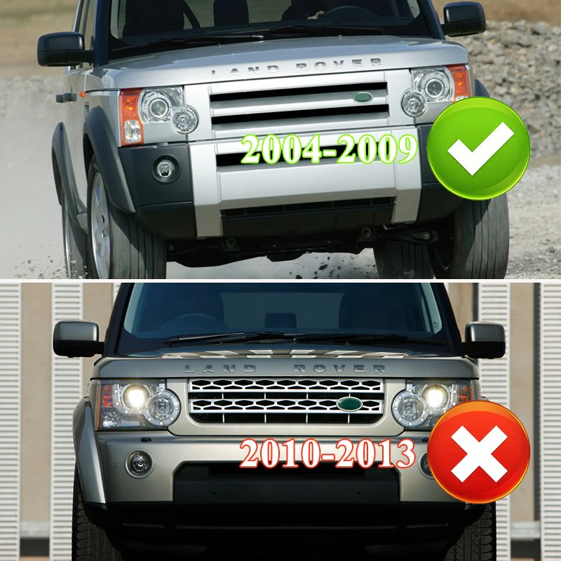 Pair Headlight Lens HeadLamp Cover Shell For Land Rover Discovery LR3 2005-2009 - Image 3