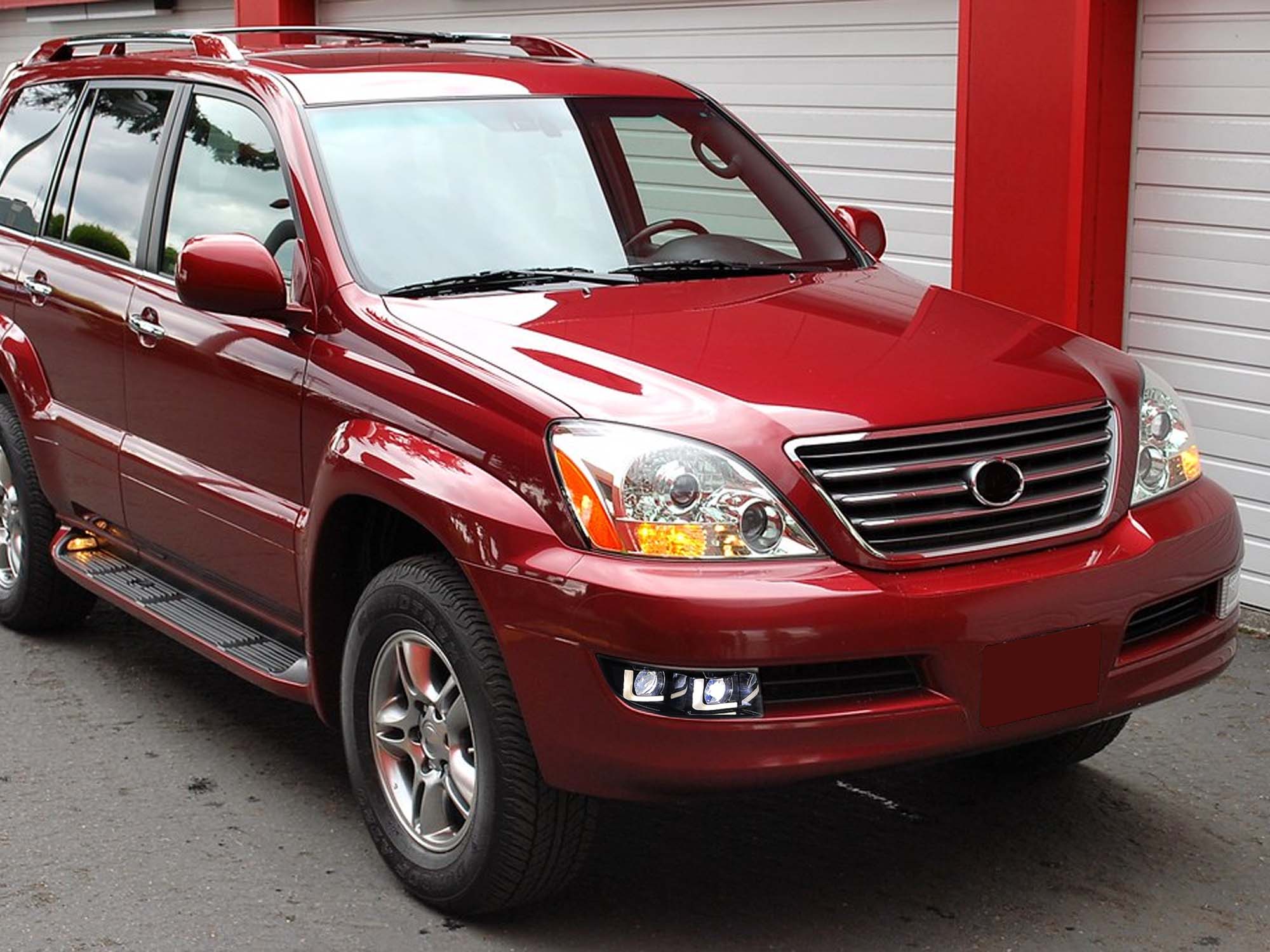 LED Daytime Running Lights Fog Lights Assembly For 2003-2009 Lexus GX470 Left+Right - Image 2