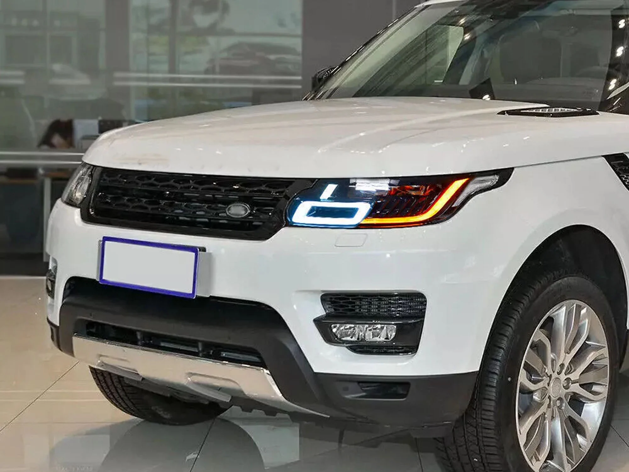 Pair LED Headlight Assembly For Land Rover Range Rover Sport 2014-2017 - Image 2