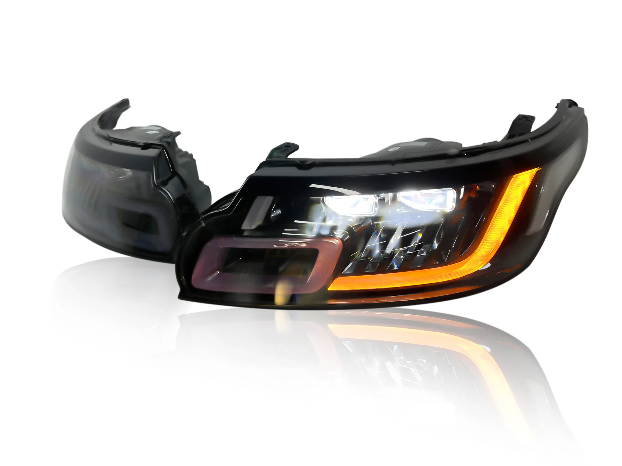 Pair LED Headlight Assembly For Land Rover Range Rover Sport 2014-2017 - Image 7