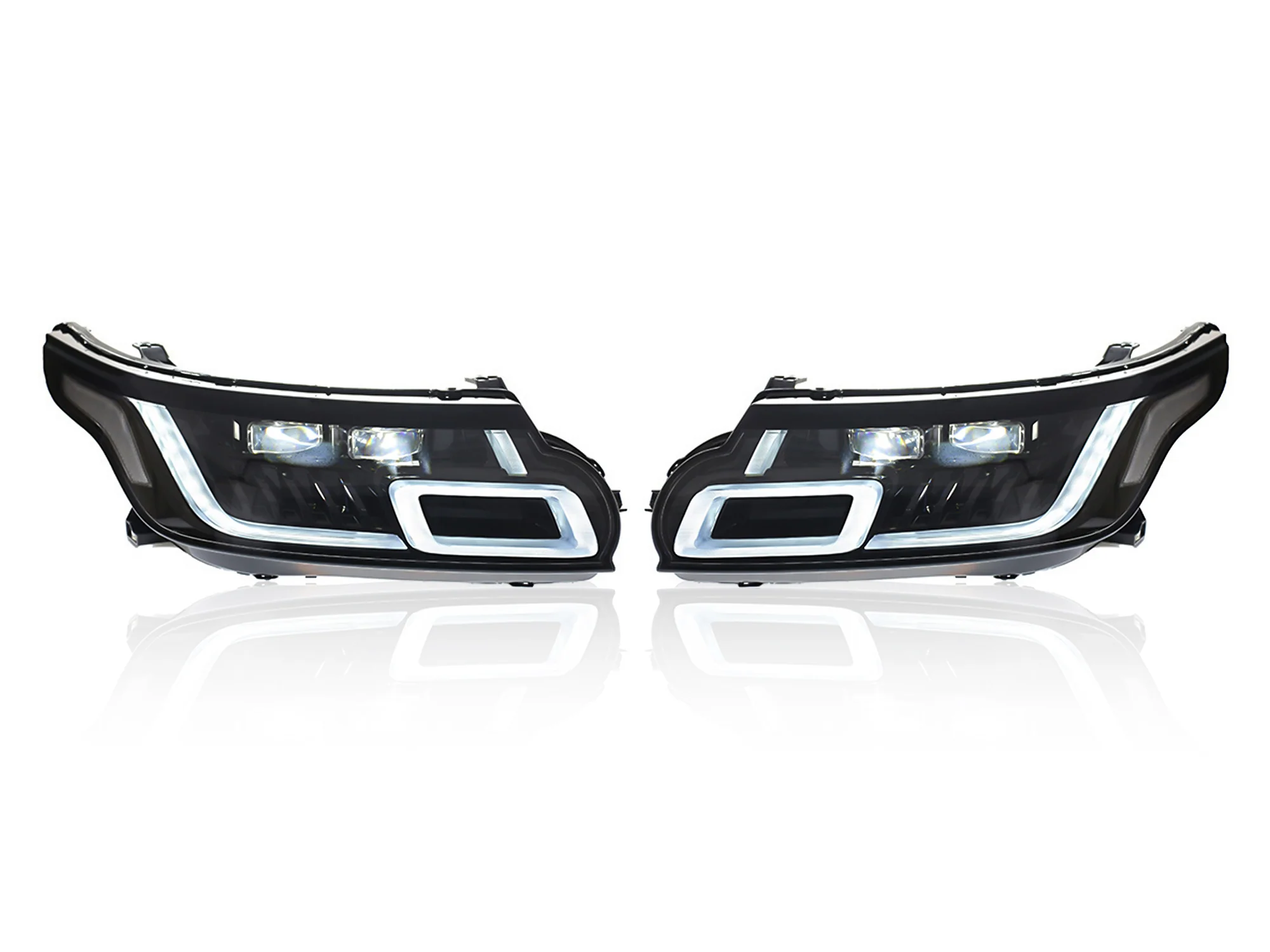 Pair LED Headlight Assembly For Land Rover Range Rover Sport 2014-2017 - Image 8