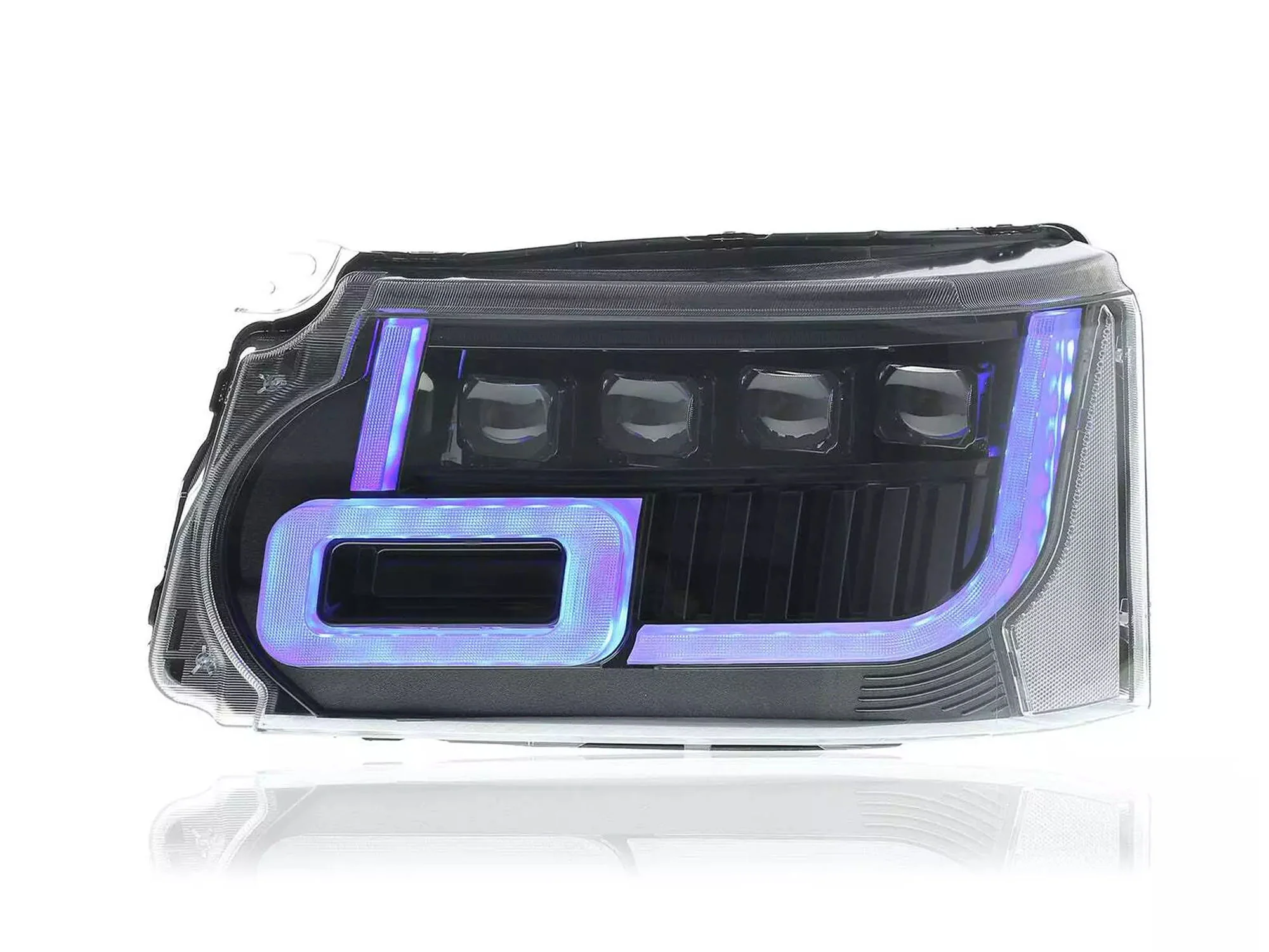 Pair LED Headlight Assembly Front Lamps For Land Rover Range Rover Sport 2010-2013 - Image 13