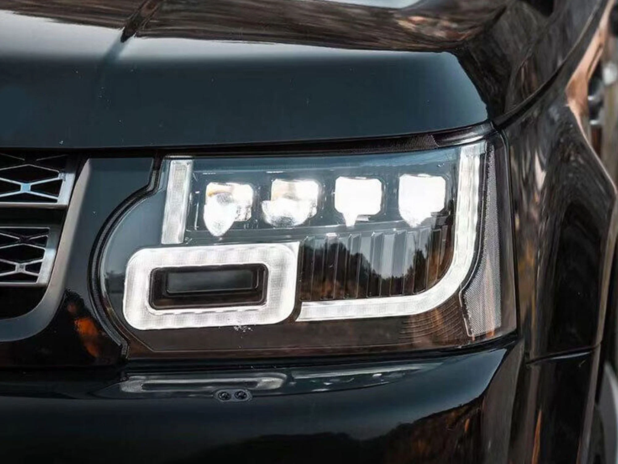Pair LED Headlight Assembly Front Lamps For Land Rover Range Rover Sport 2010-2013 - Image 3
