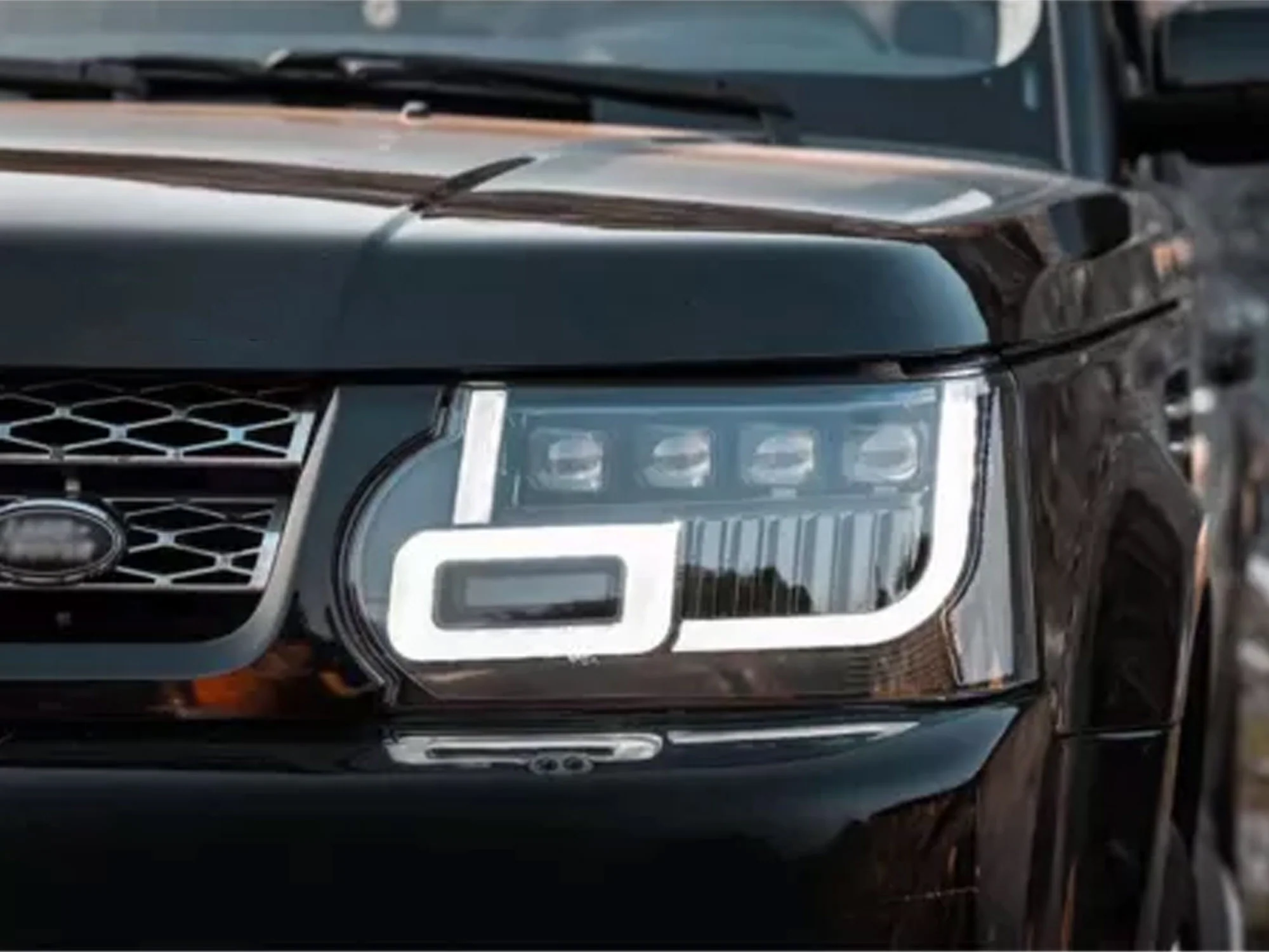 Pair LED Headlight Assembly Front Lamps For Land Rover Range Rover Sport 2010-2013 - Image 4