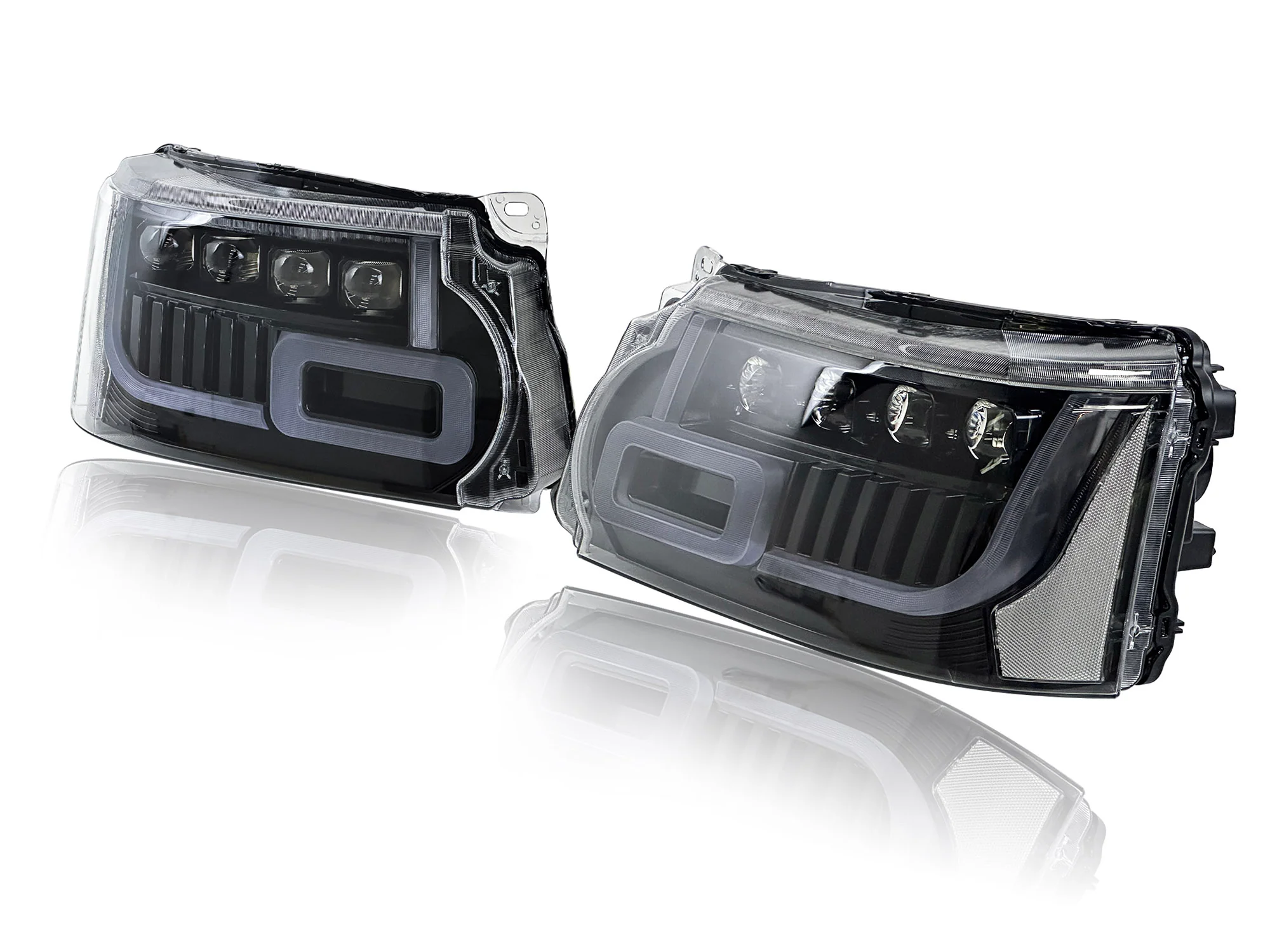 Pair LED Headlight Assembly Front Lamps For Land Rover Range Rover Sport 2010-2013 - Image 7