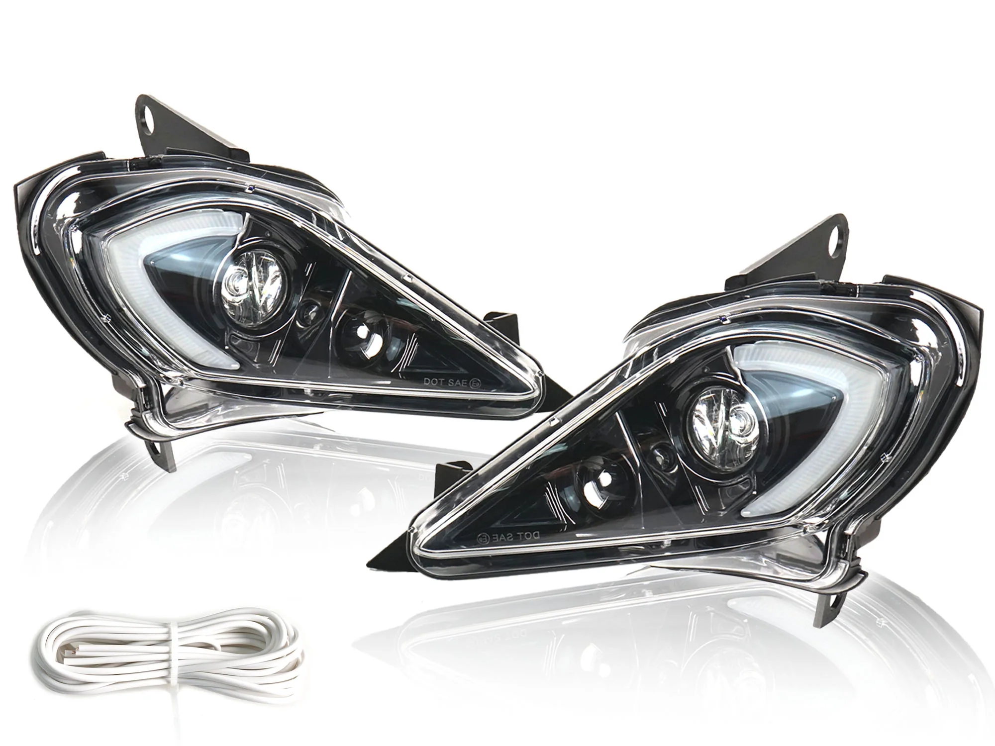 Pair LED Headlights Set For YAMAHA RAPTOR YFZ 450 700 700R YFM 250 350 2006-2025 - Image 7
