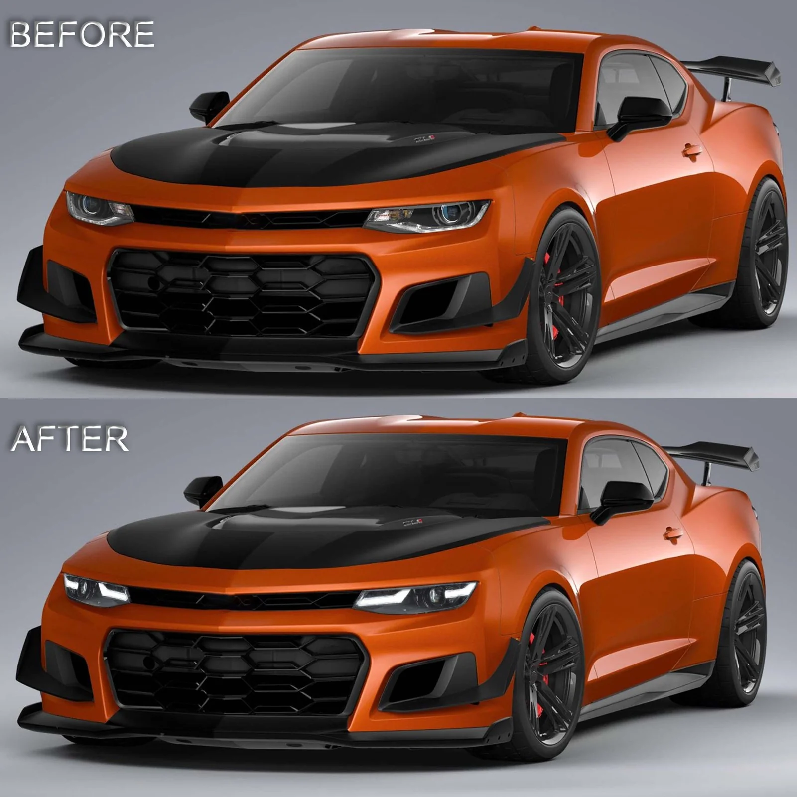 2x Headlights Set LED for Chevrolet Chevy Camaro 2019-2024 Coupe Convertible - Image 5
