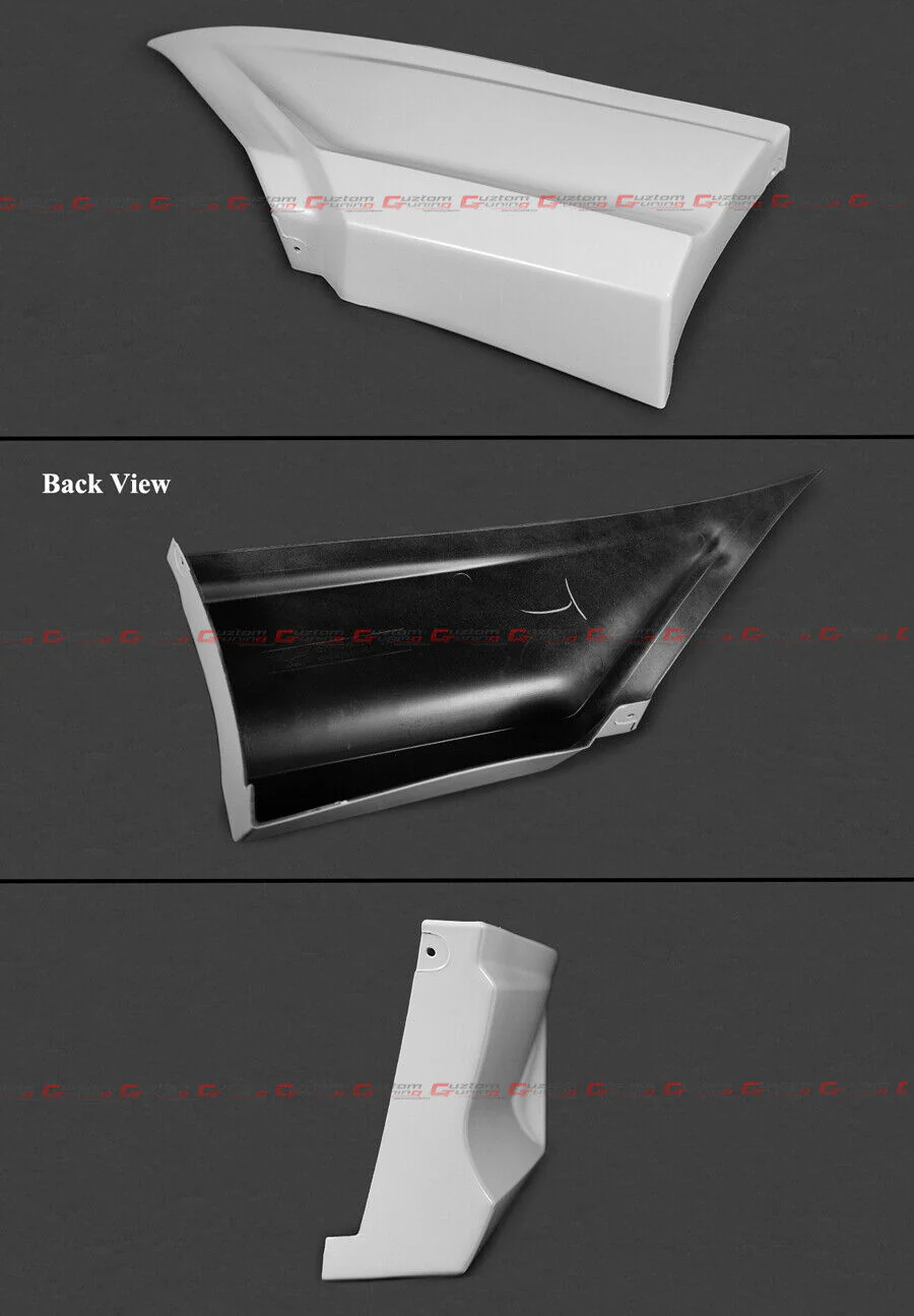 Pearl White LED Rear Bumper Diffuser & Corner Spats Splitter For 2022-2026 Honda Civic Sedan - Image 4