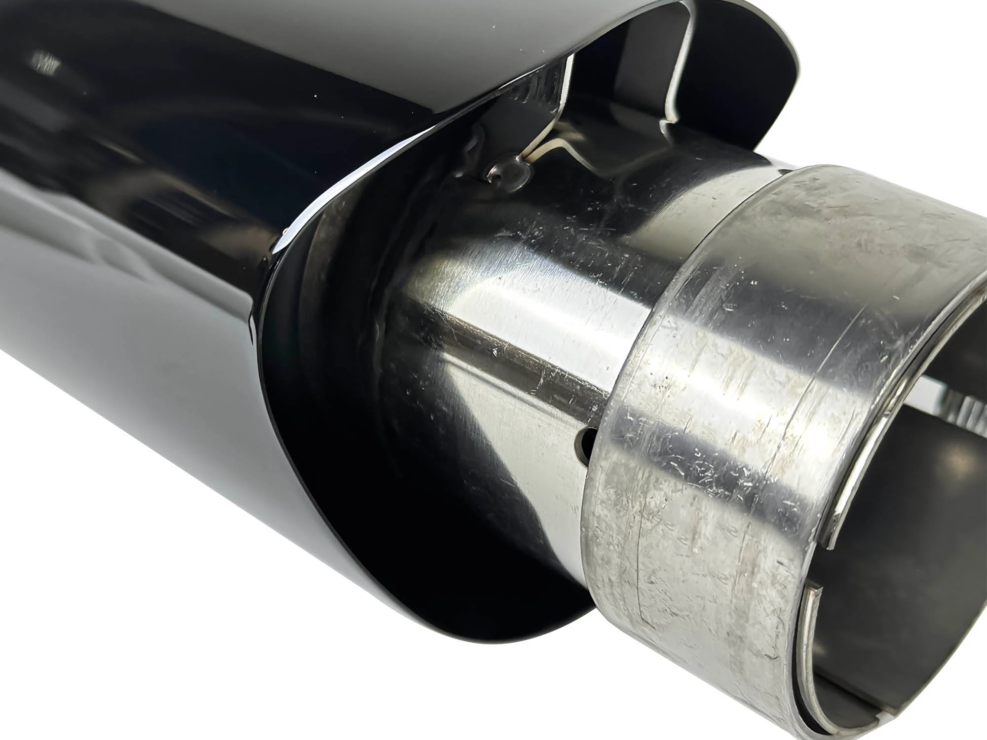 Universale 2.5'' Exhaust Muffler Tips Chrome / Black for Porsche - Image 12
