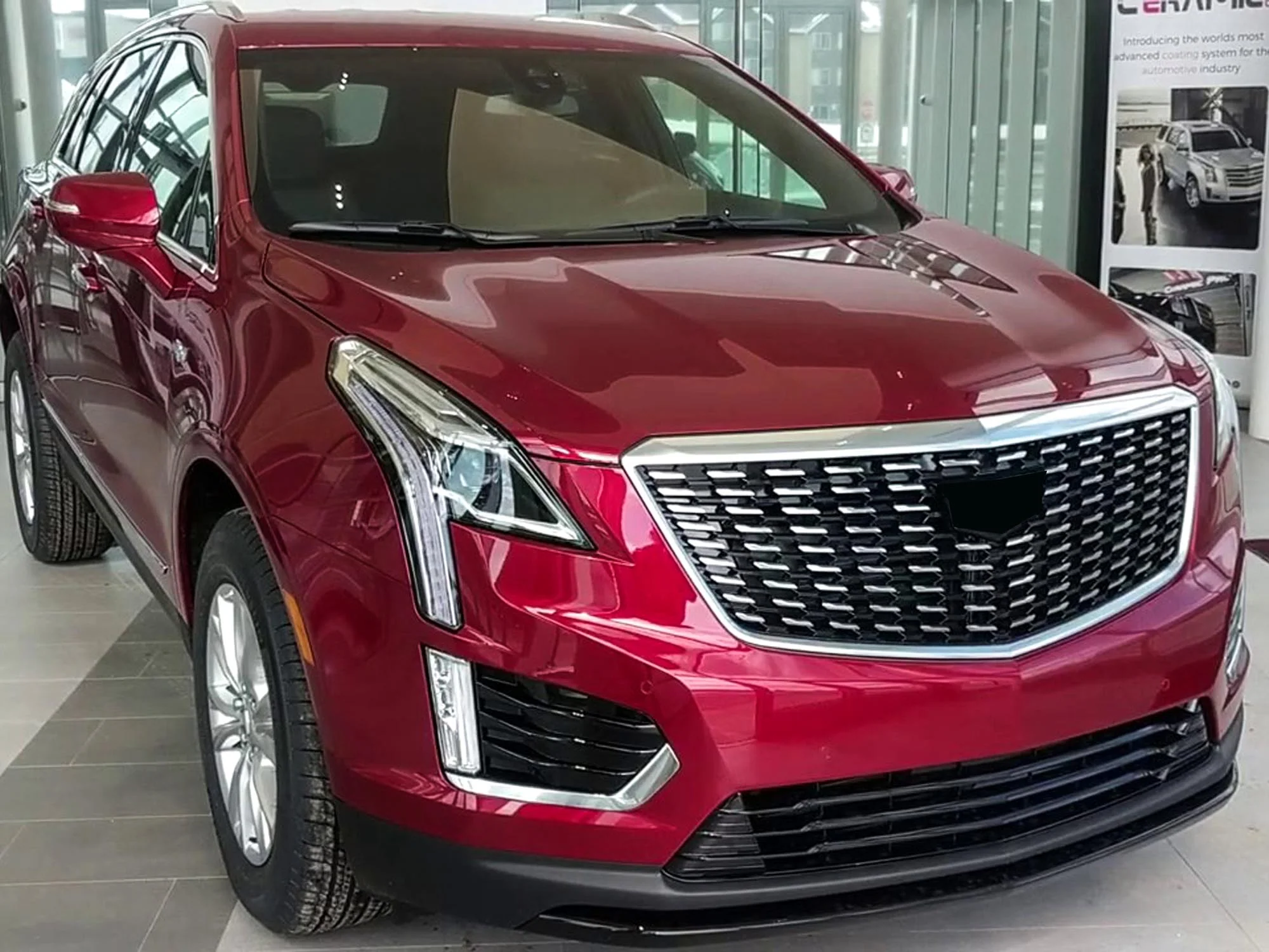Chrome Diamond Front Upper Grill for Cadilalc XT5 LCI 2020-2024 w/o Camera - Image 2