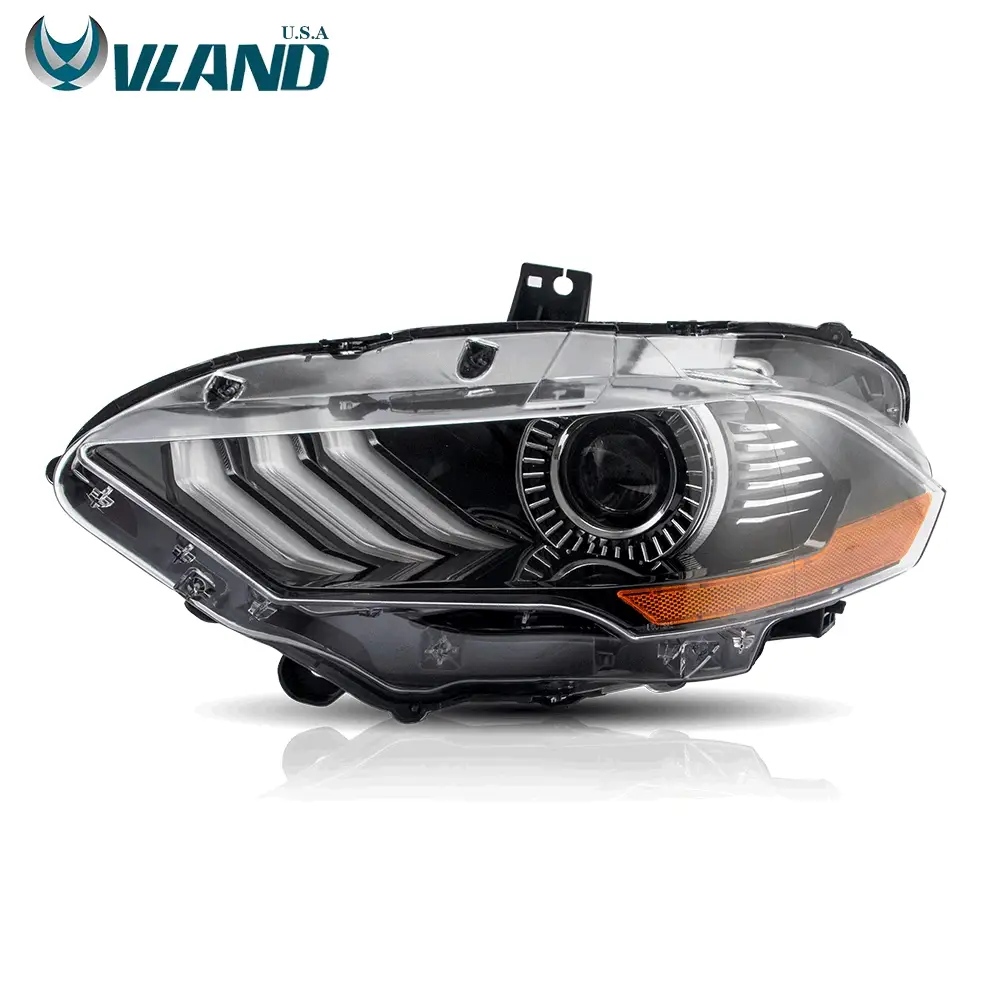 2PCS LED Projector Headlights For 2018-2021 Ford Mustang Headlamp Assembly - Image 2