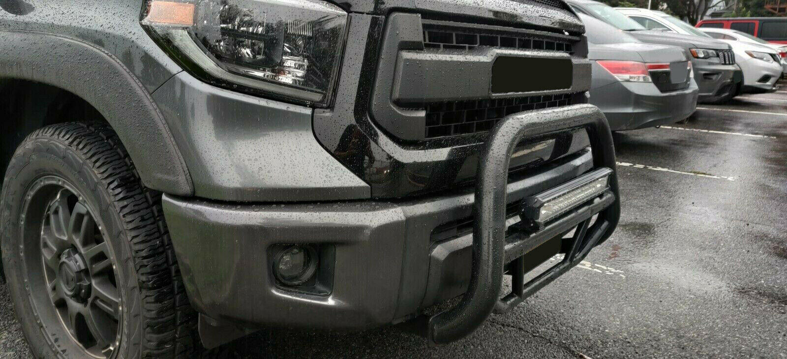 4pcs Set Front & Rear Bumper Covers Magnetic Gray 1G3 For Toyota Tundra 2014-2021 - Image 2