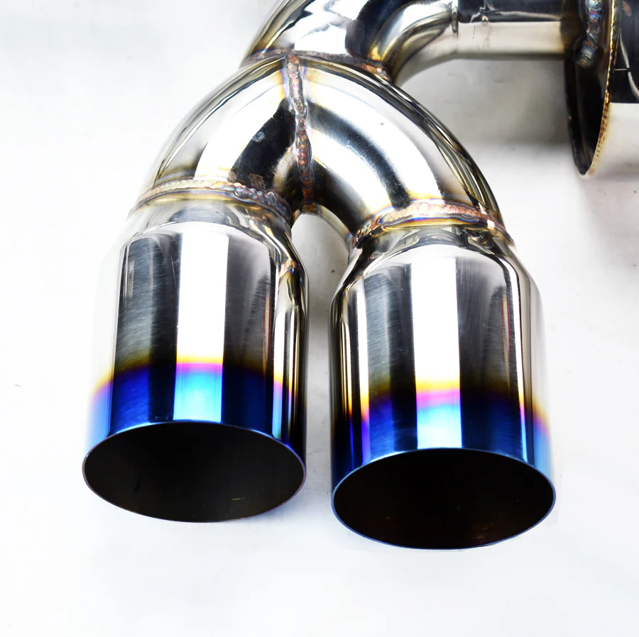 Quad 3" Titanium Burn Tips Axle Back Exhaust Mufflers for BMW M3 E46 2001-2006 - Image 3