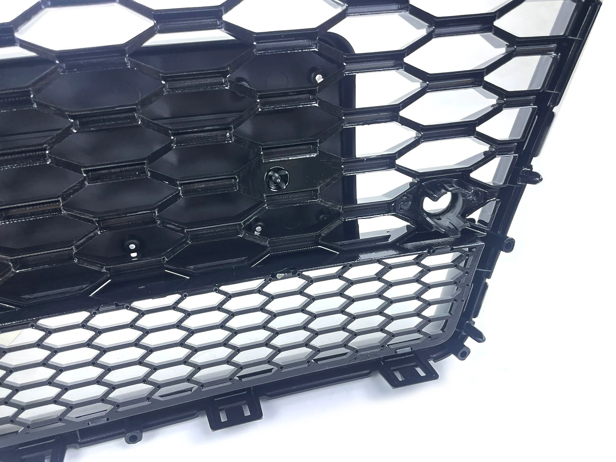 Gloss Black Honeycomb Front Bumper Grille For AUDI A7 C7 S7 2012-2015 - Image 11