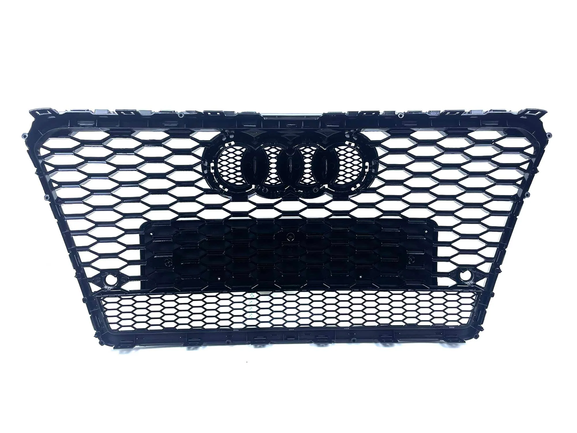 Gloss Black Honeycomb Front Bumper Grille For AUDI A7 C7 S7 2012-2015 - Image 12