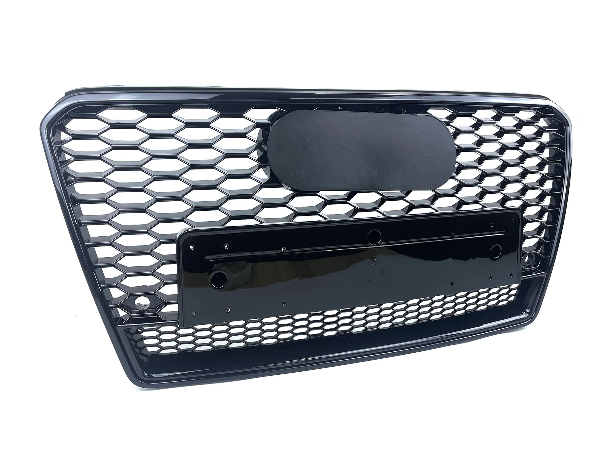 Gloss Black Honeycomb Front Bumper Grille For AUDI A7 C7 S7 2012-2015 - Image 7
