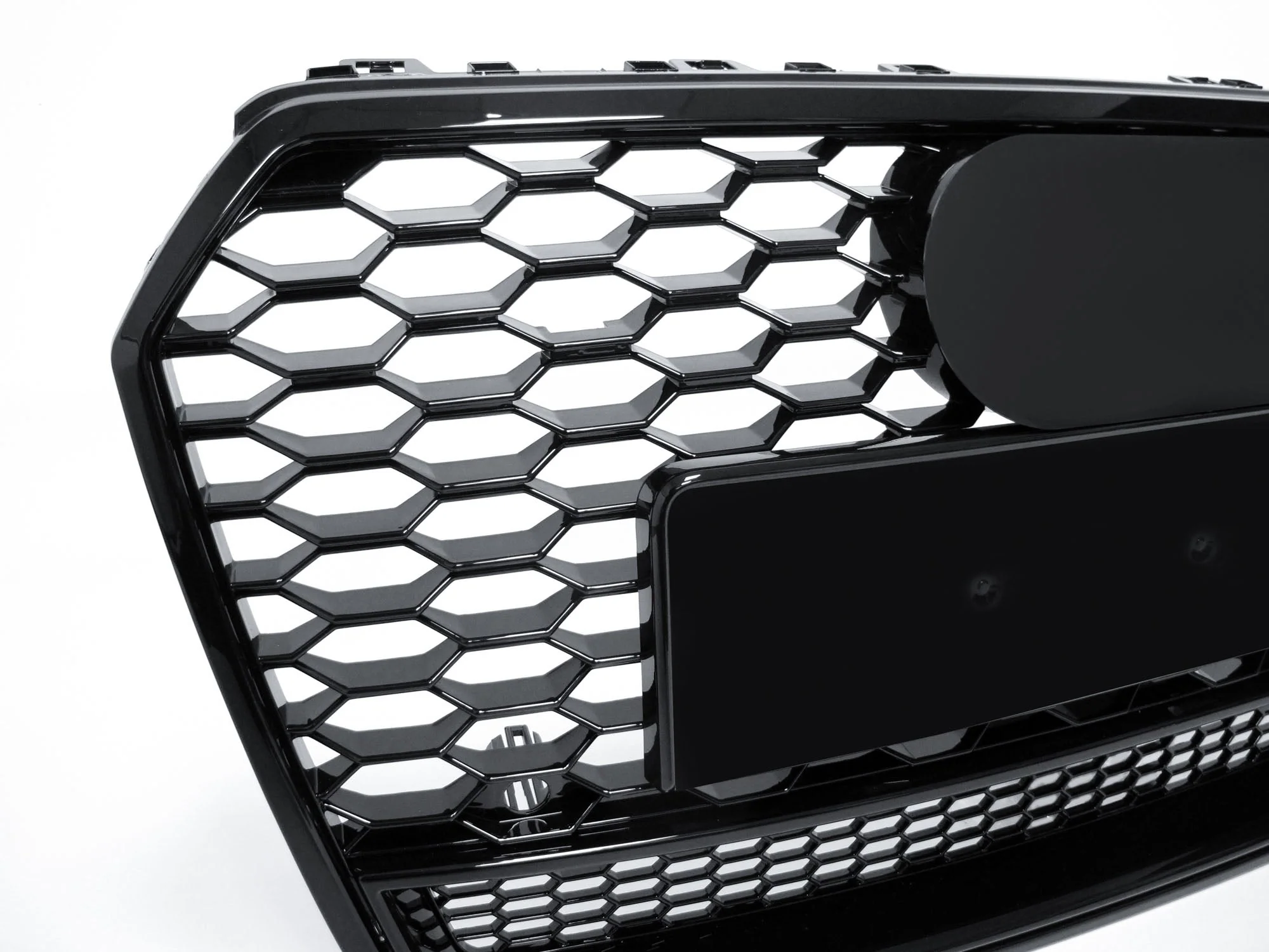 For 2016-2018 AUDI A7 C7.5 S7 RS7 Style Honeycomb Gloss Black Front Mesh Grille - Image 7