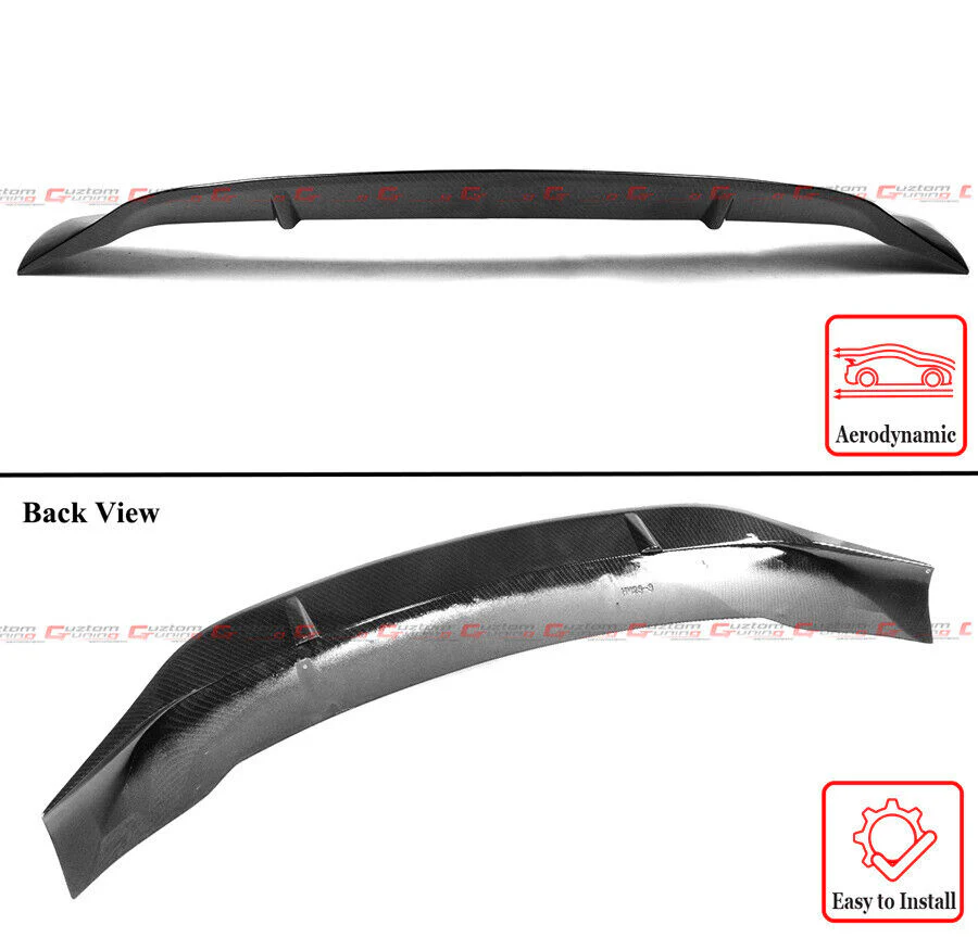 Carbon Fiber Look Highkick Rear Trunk Spoiler for 2014-2020 Lexus IS300 IS350 IS200 - Image 2