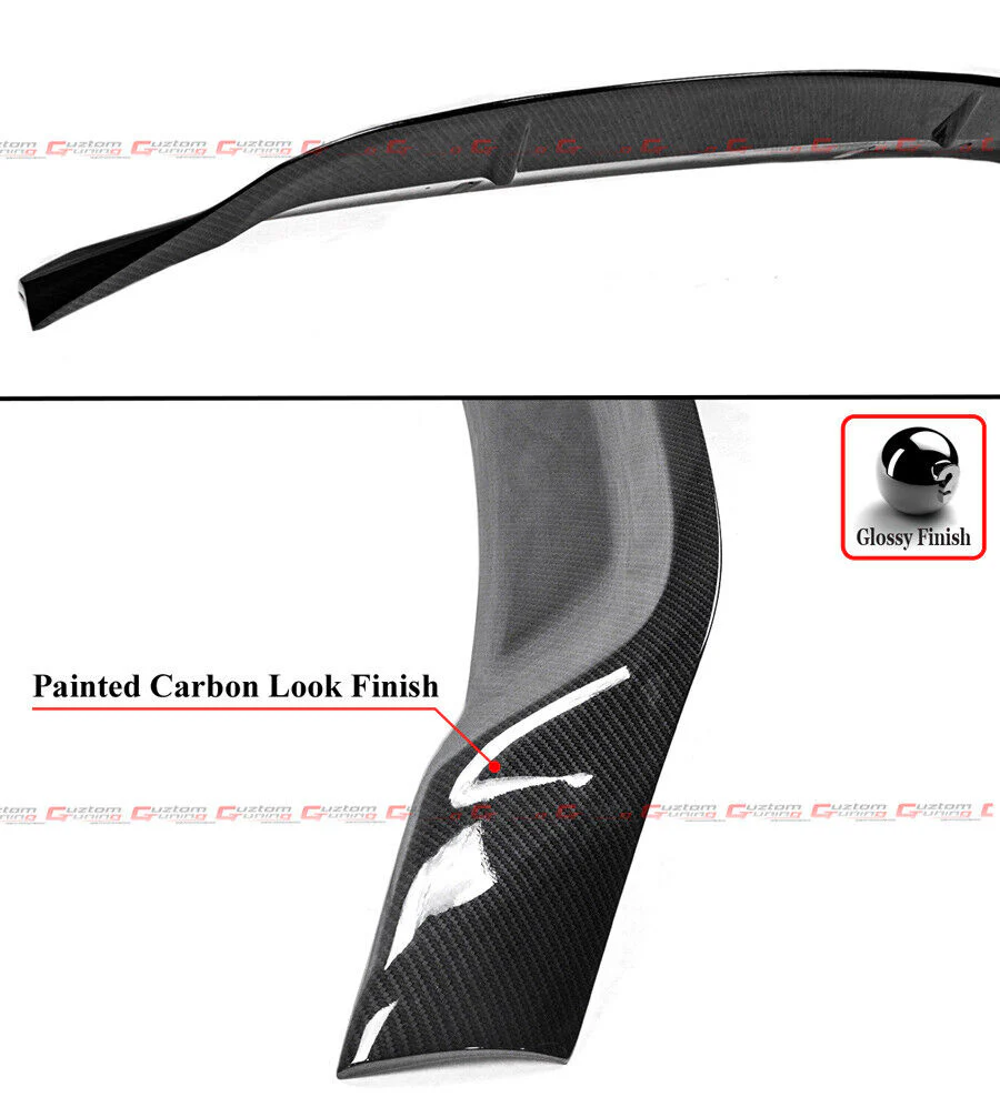 Carbon Fiber Look Highkick Rear Trunk Spoiler for 2014-2020 Lexus IS300 IS350 IS200 - Image 3