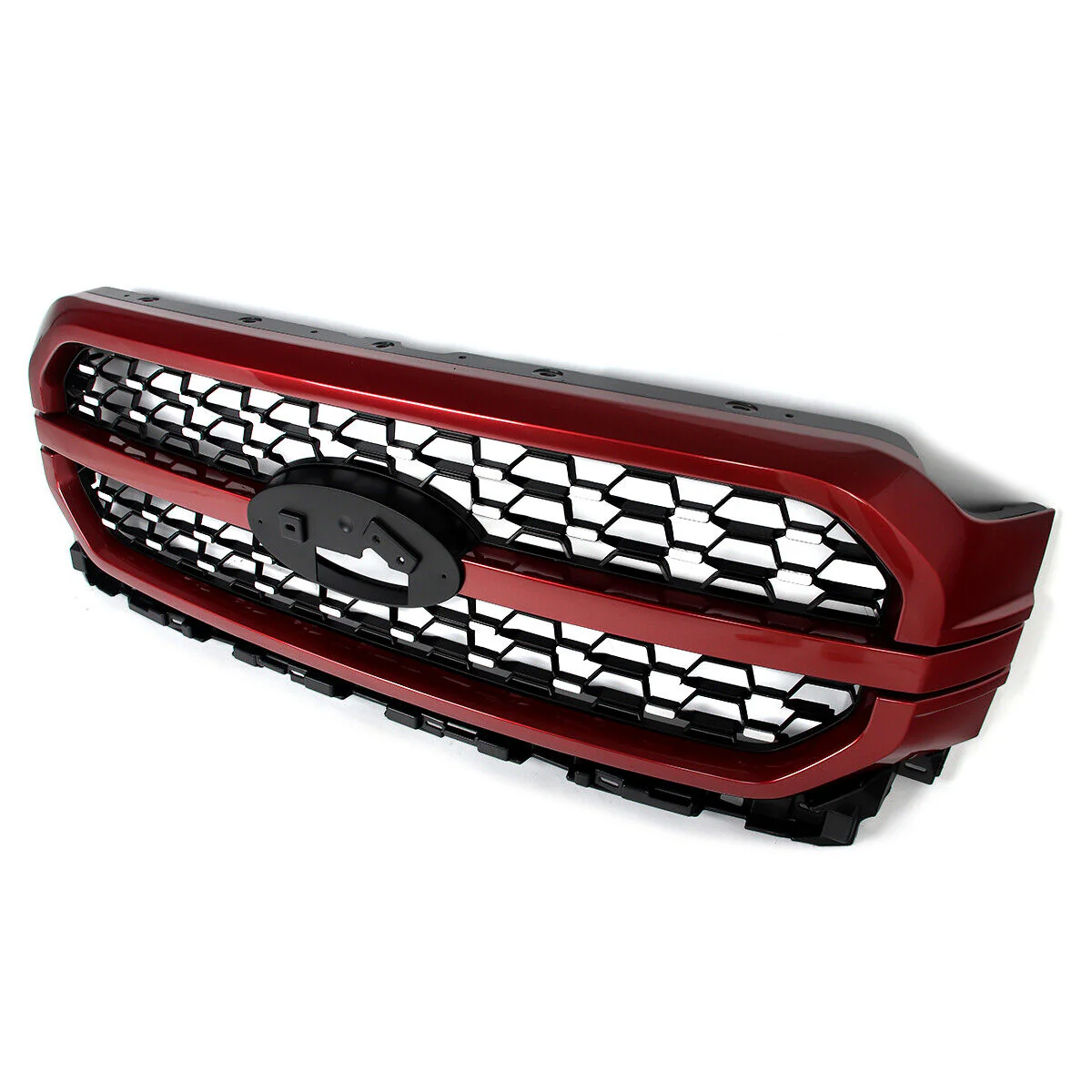 Rapid Red Front Bumper Grille Assembly Fit Ford F-150 F150 Platinum 2021-2023 - Image 4