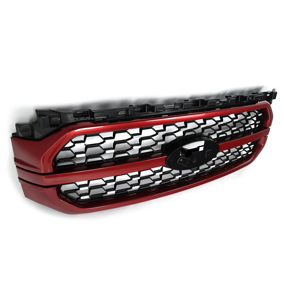 Rapid Red Front Bumper Grille Assembly Fit Ford F-150 F150 Platinum 2021-2023 - Image 9