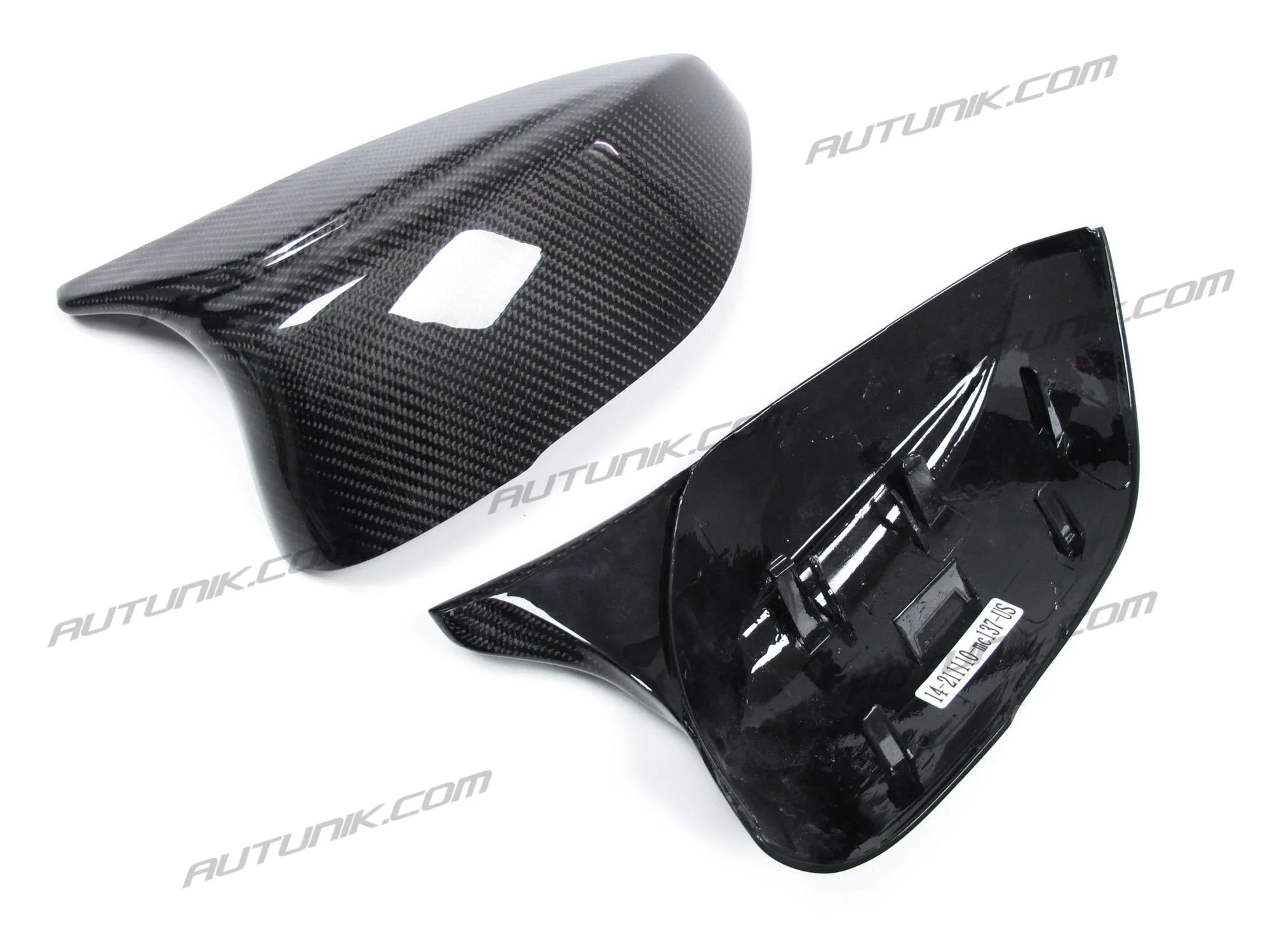 Real Carbon Fiber Mirror Cover Caps Replacement for Infiniti Q50 Q60 2014-2024 - Image 9