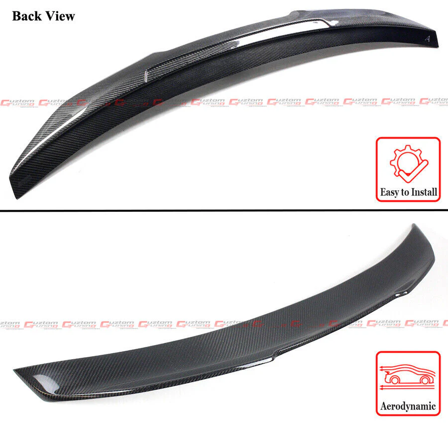 Real Carbon Fiber Rear Trunk Spoiler For 2019-2024 BMW 8 Series G140 840i F81 M8 Convertible - Image 2