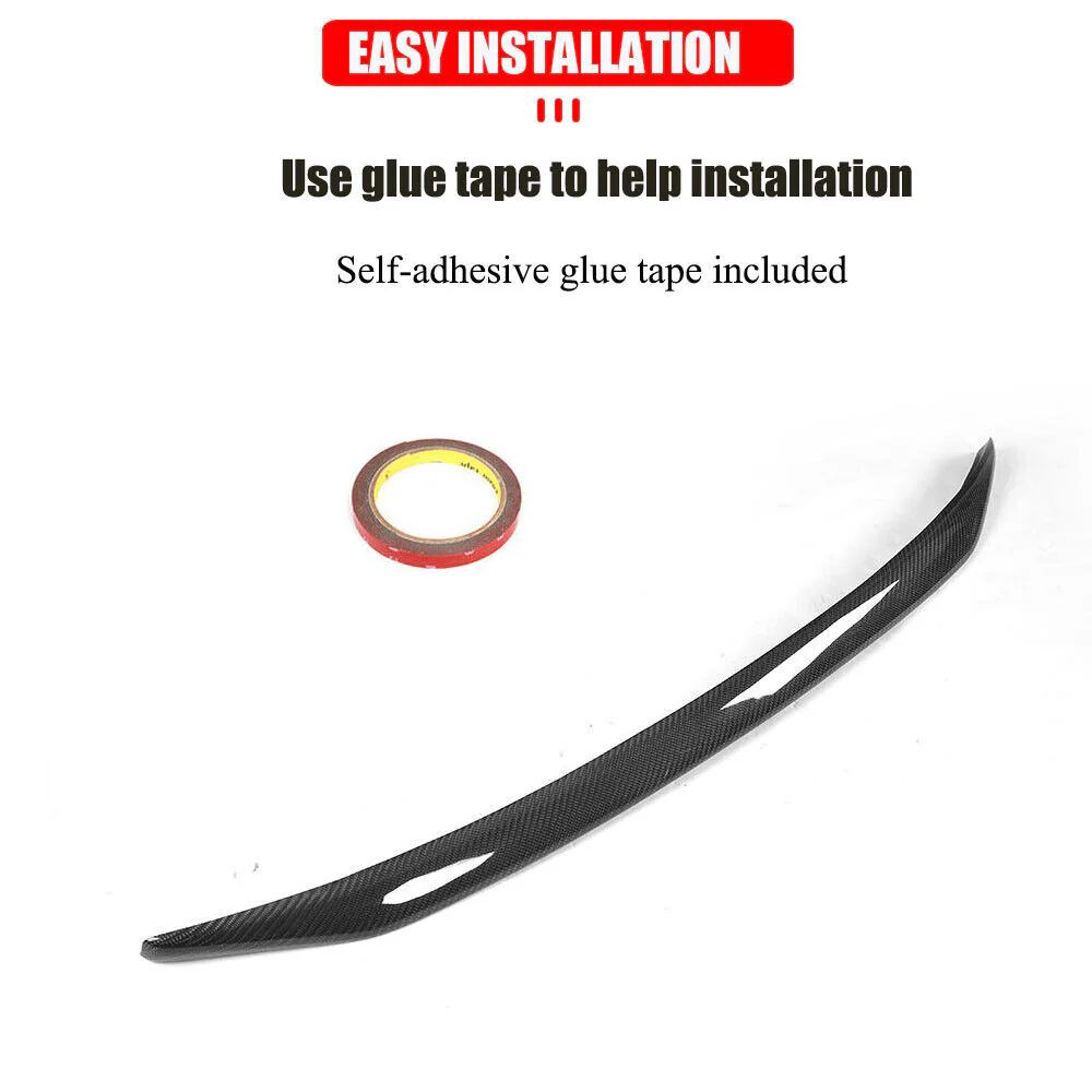 Real Carbon Fiber Rear Trunk Spoiler For Porsche 911 991 991.1 991.2 2012-2019 - Image 6