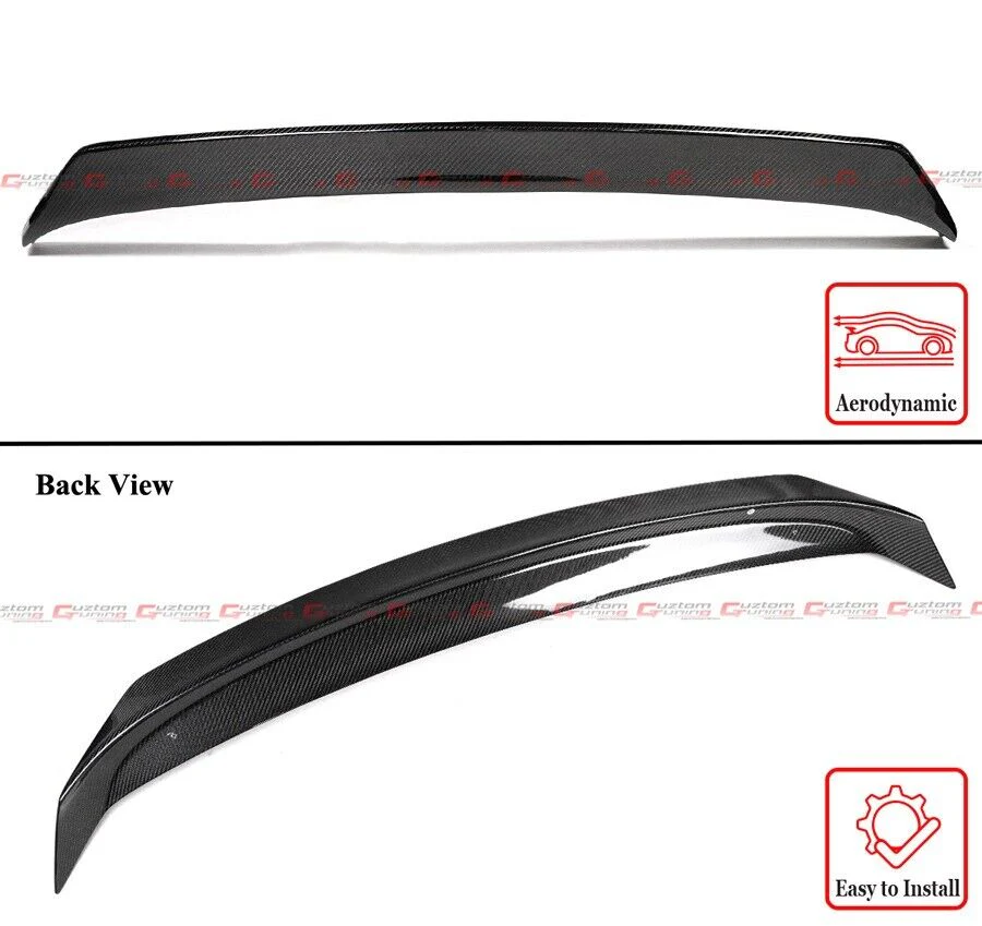 Real Carbon Fiber Rear Trunk Spoiler WIng for 2022-2024 Subaru WRX 2nd Gen Sedan - Image 2