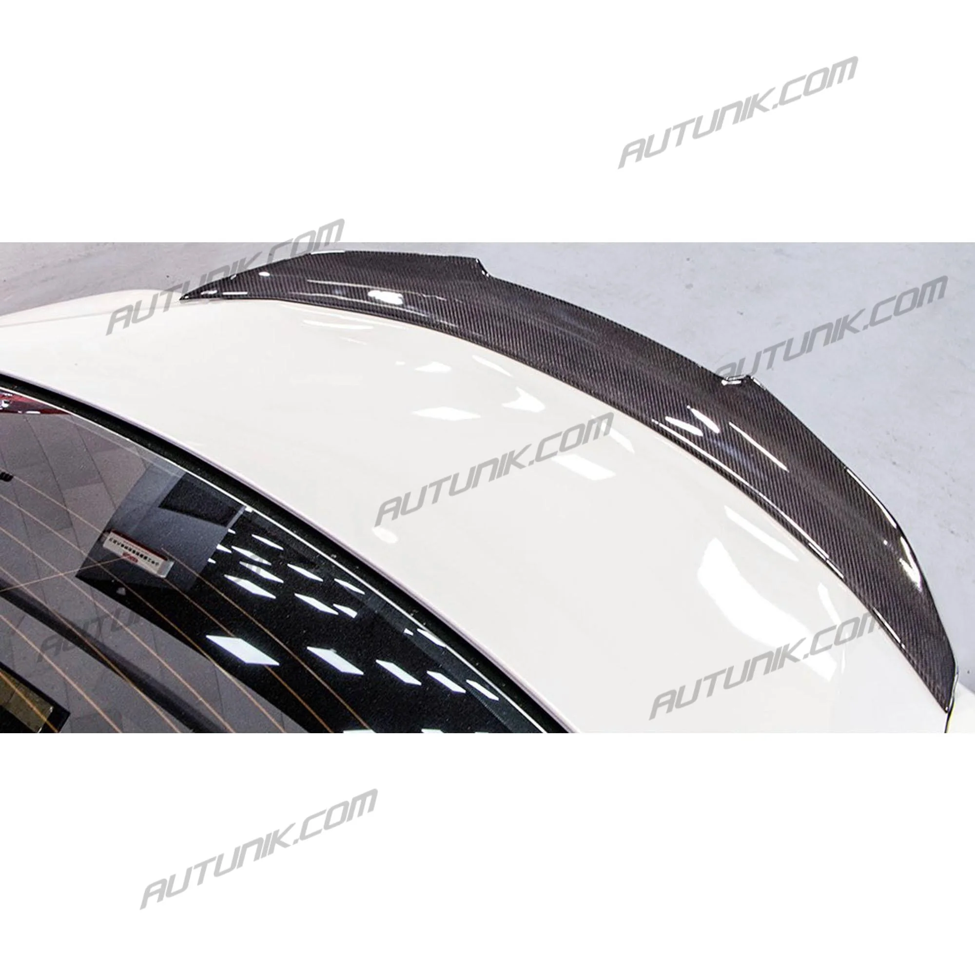 Real Carbon Fiber Rear Trunk Spoiler Wing For Infiniti Q60 2017-2022 - Image 3