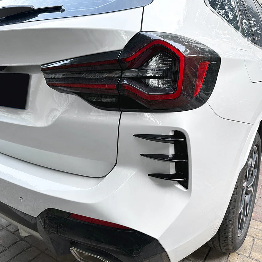 Rear Air Vents Side Bumper Canards Kits for BMW X3 G01 LCI M Sport 2022-2023 - Image 22