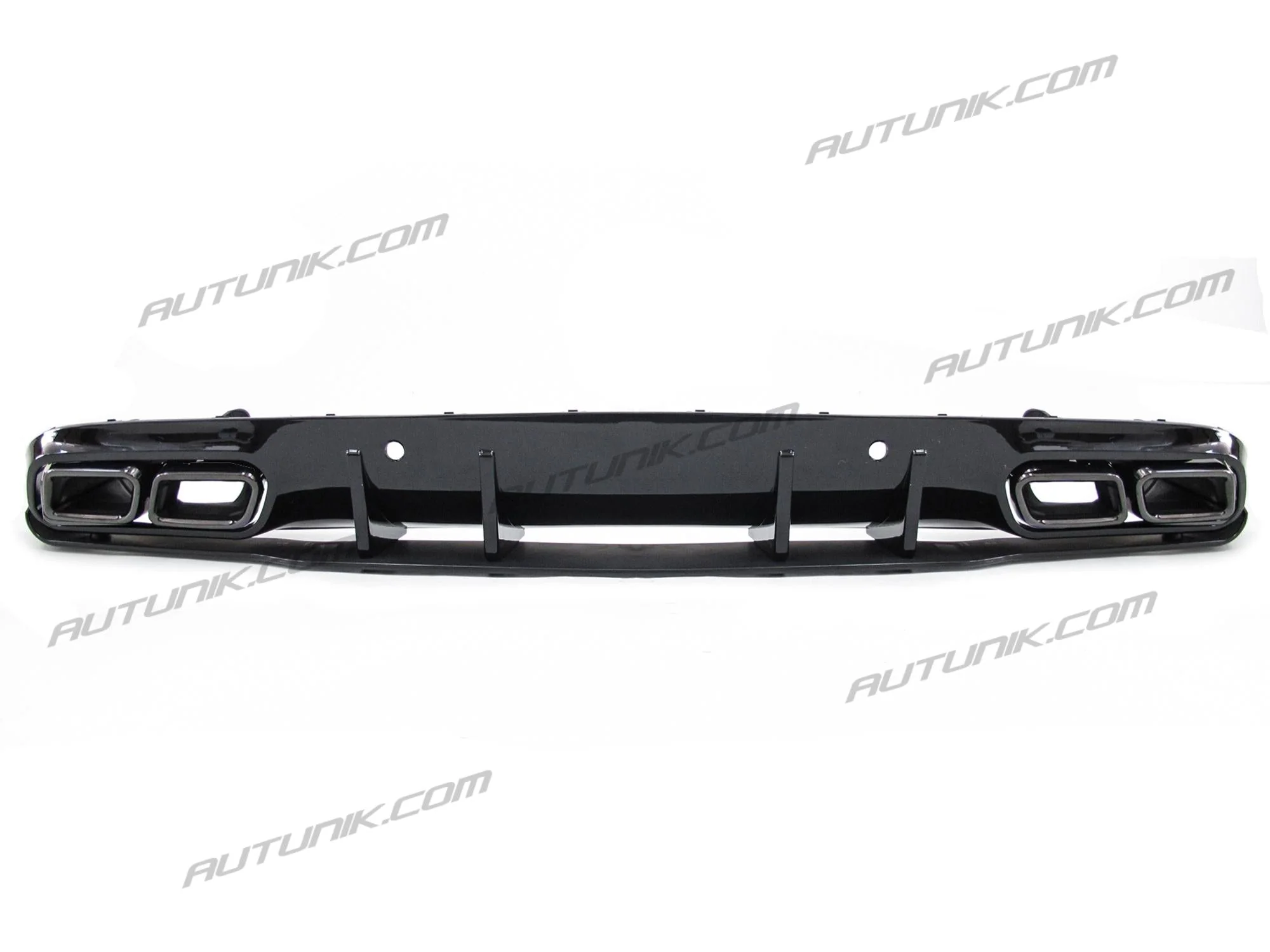 Rear Diffuser + Black Exhaust Tips for Mercedes W205 Coupe Convertible C300 C43 AMG 2015-2021 di74 - Image 6