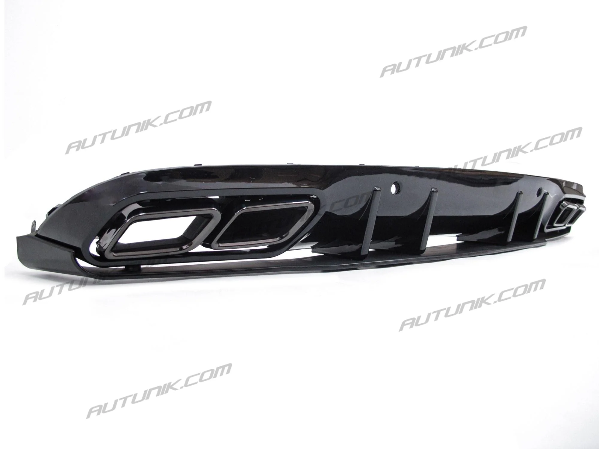 Rear Diffuser + Black Exhaust Tips for Mercedes W205 Coupe Convertible C300 C43 AMG 2015-2021 di74 - Image 7