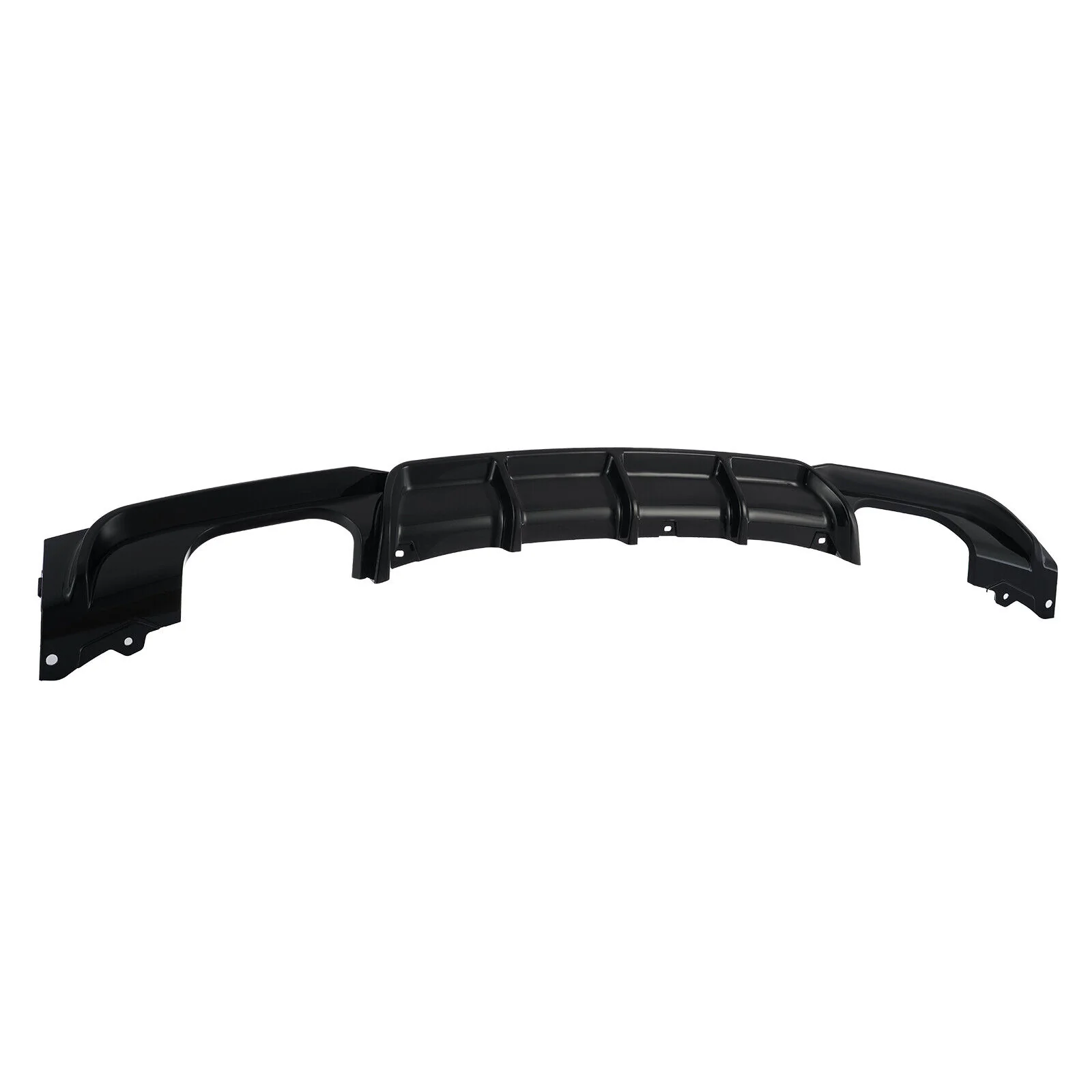 Rear Bumper Diffuser Quad Exhaust Gloss Black For 2012-2018 BMW F30 F31 M Sport - Image 2