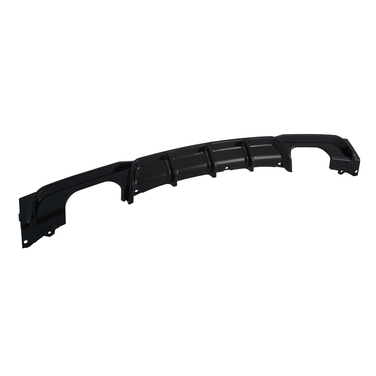 Rear Bumper Diffuser Quad Exhaust Gloss Black For 2012-2018 BMW F30 F31 M Sport - Image 4