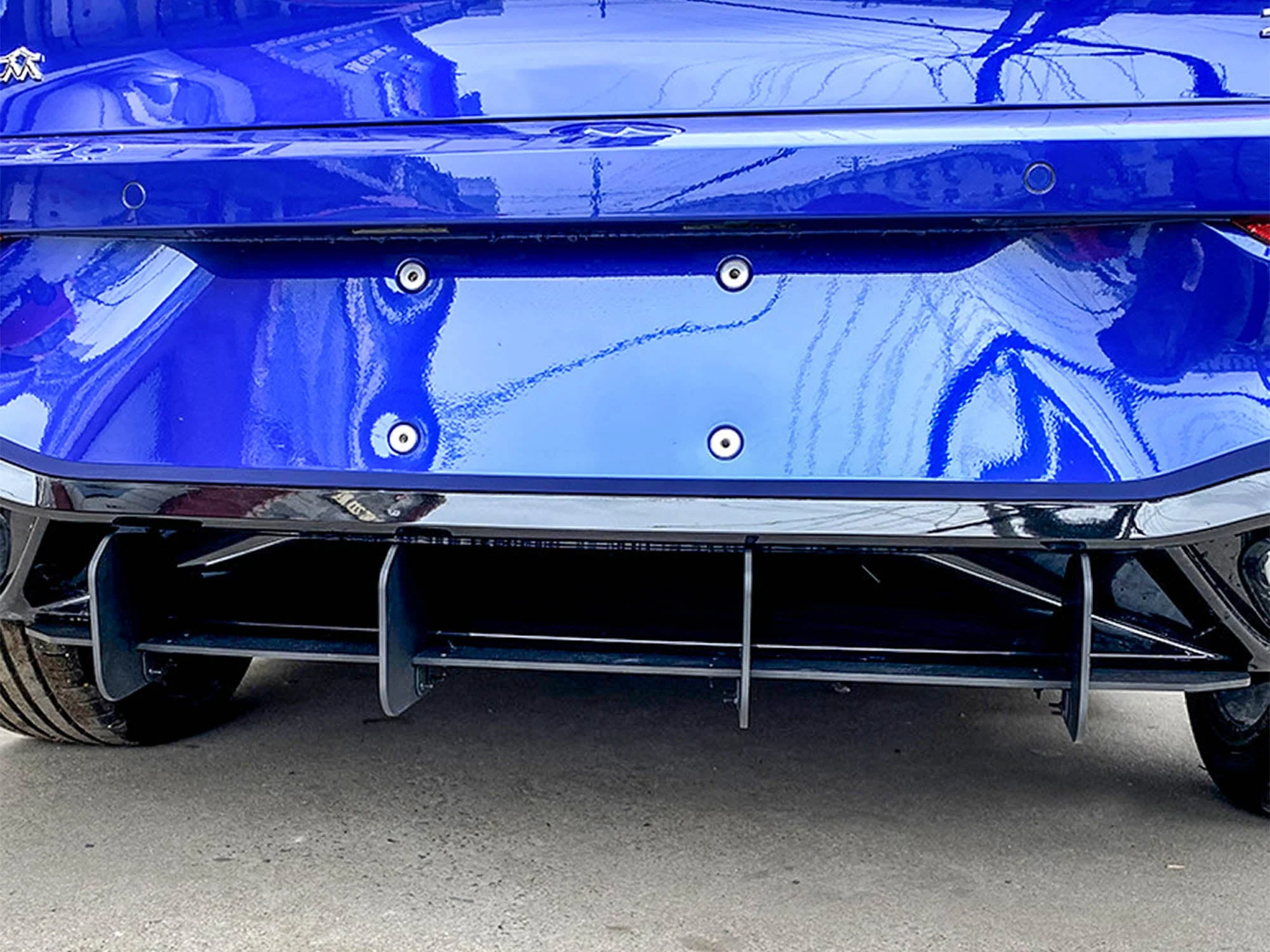 Rear Bumper Diffuser Valance Lower Spoiler for VW Golf MK8 TSI TDI GTI R 2021-2023 vw8 - Image 4