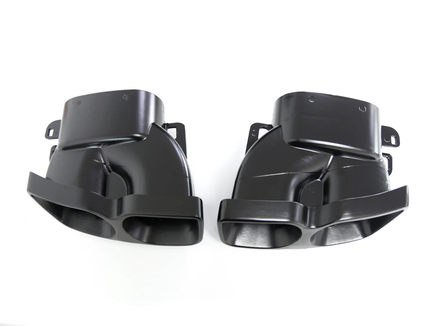 Black Rear Diffuser w/ LED + Black Exhaust Tips For 15-21 Mercedes W205 Sedan C300 C450 C43 AMG - Image 14