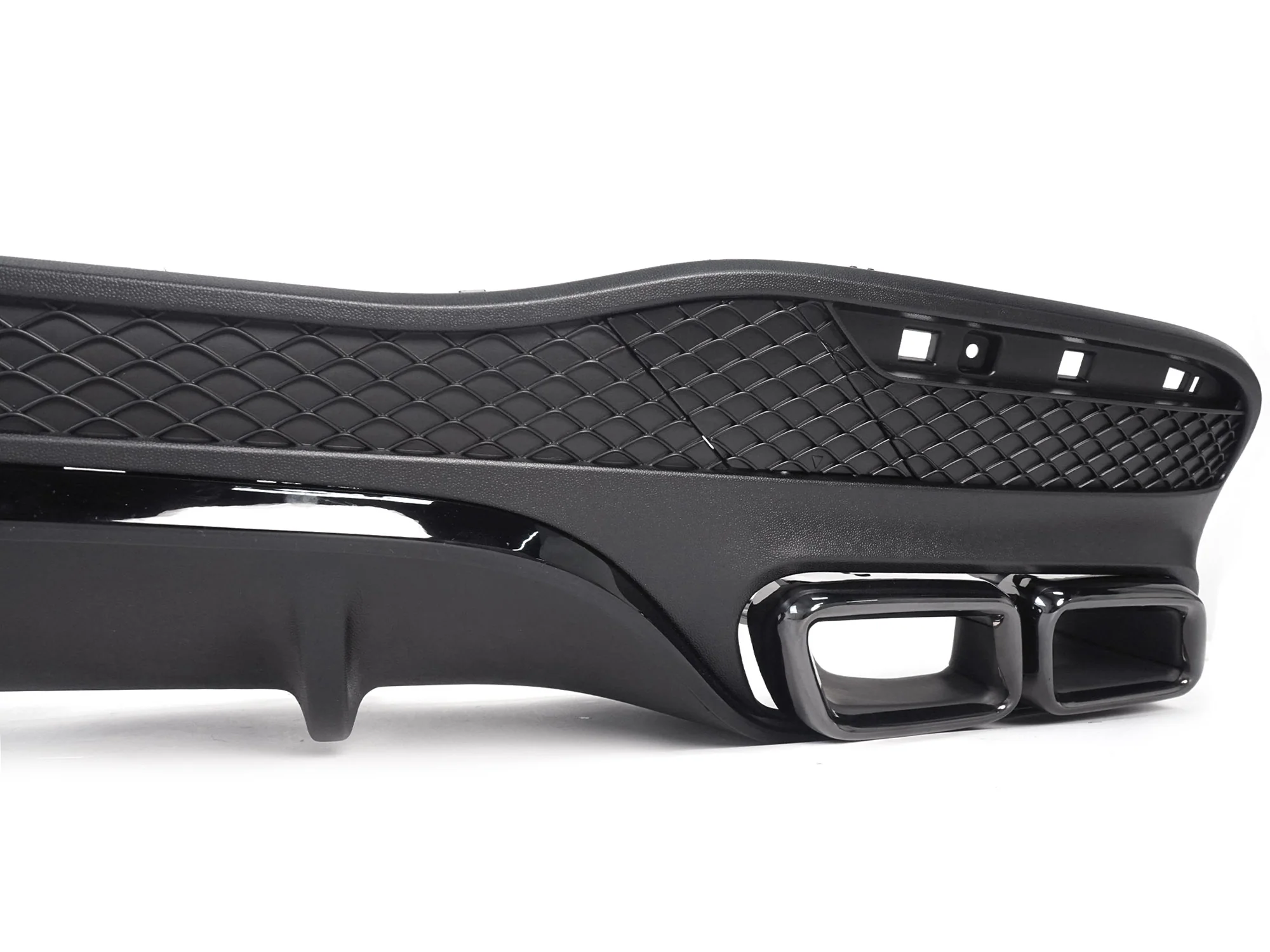 Rear Diffuser Lip w/ Black Exhaust Tips For Mercedes GLE W166 SUV GLE300 GLE350 GLE400 GLE43 AMG 2015-2018 - Image 7