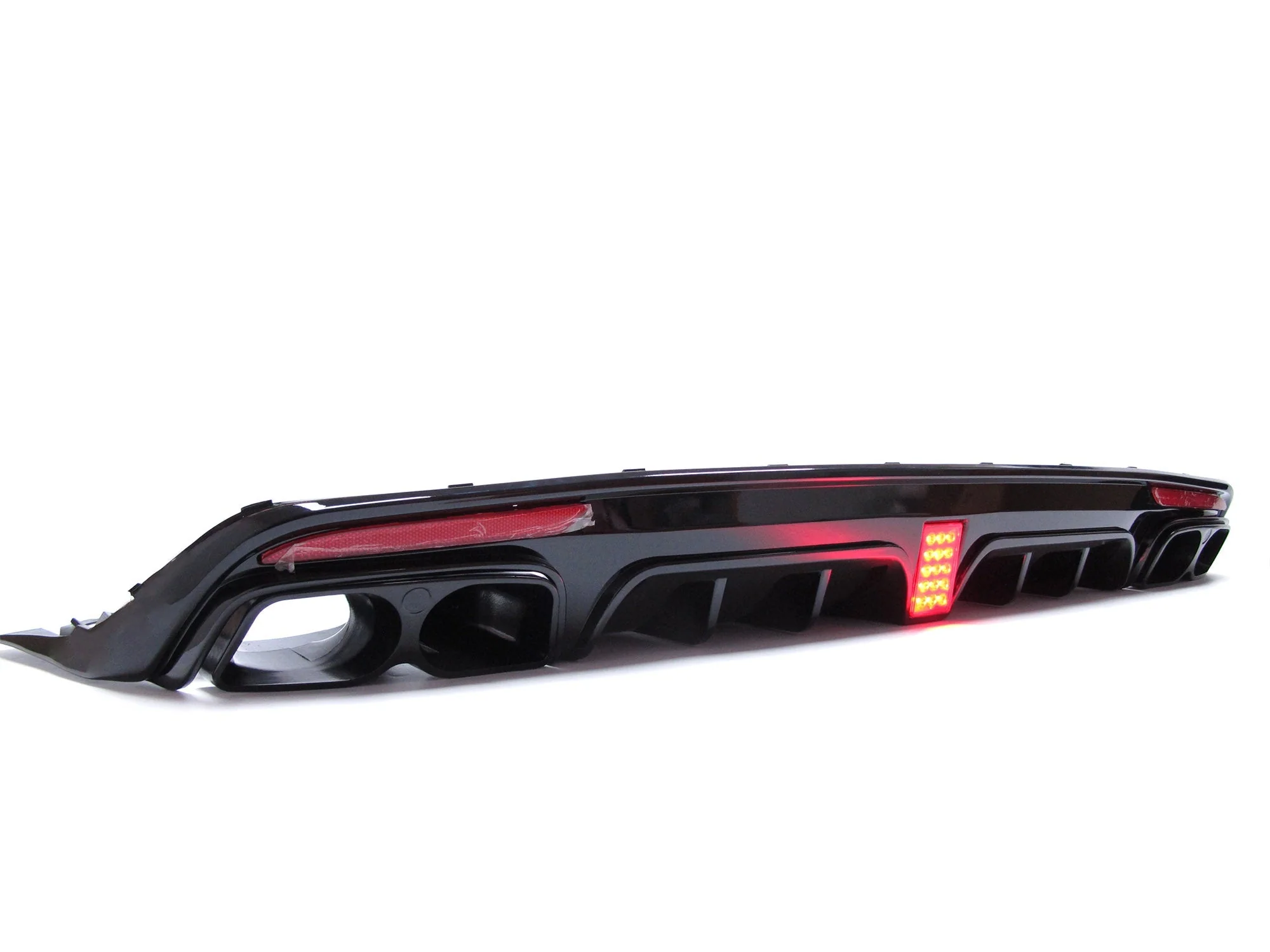 Gloss Black Rear Diffuser + Black Exhaust Tips For Mercedes W222 S500 S550 AMG 2014-2017 - Image 11