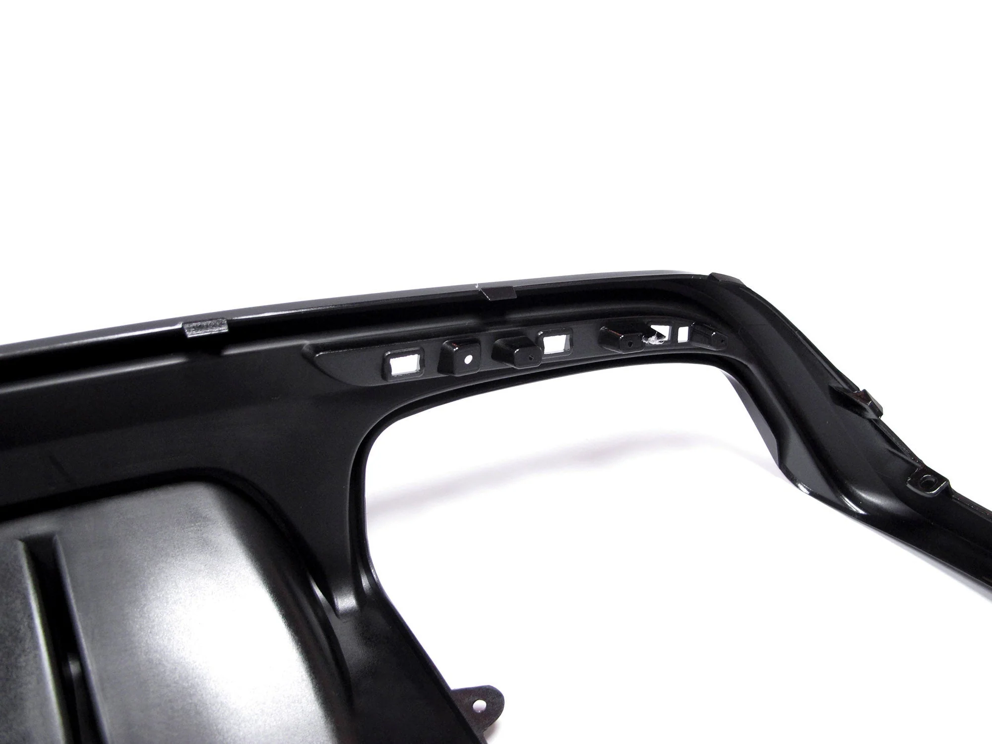 Gloss Black Rear Diffuser + Black Exhaust Tips For Mercedes W222 S500 S550 AMG 2014-2017 - Image 13